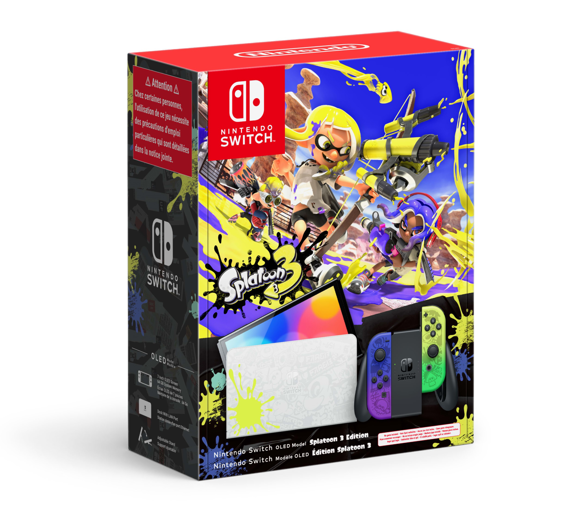 Nintendo Switch OLED Model Splatoon 3 Edition - flash vidéo