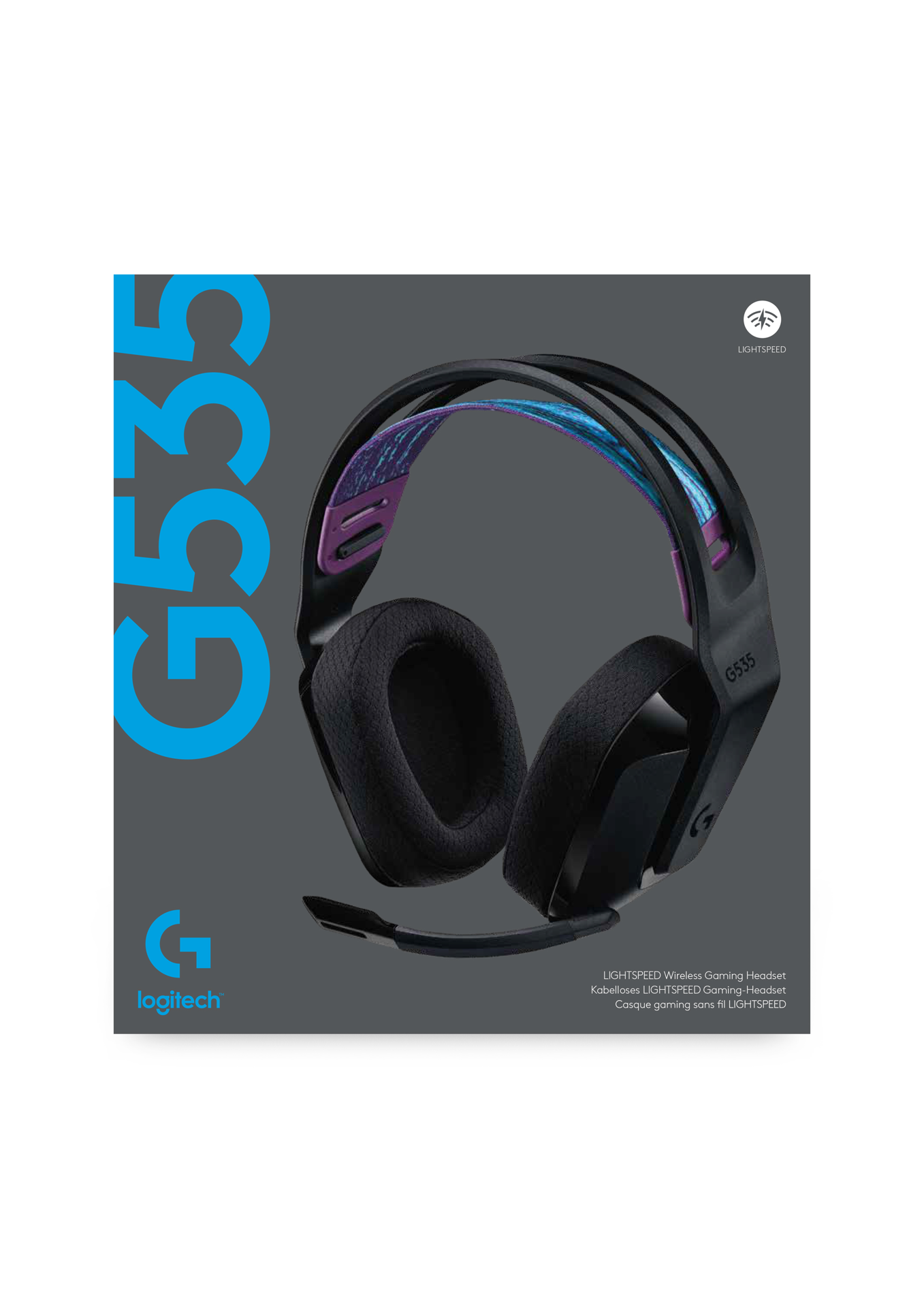 Logitech Casque de jeu sans fil Lightspeed G535 pour PC, PS5, PS4 & Mac - flash vidéo