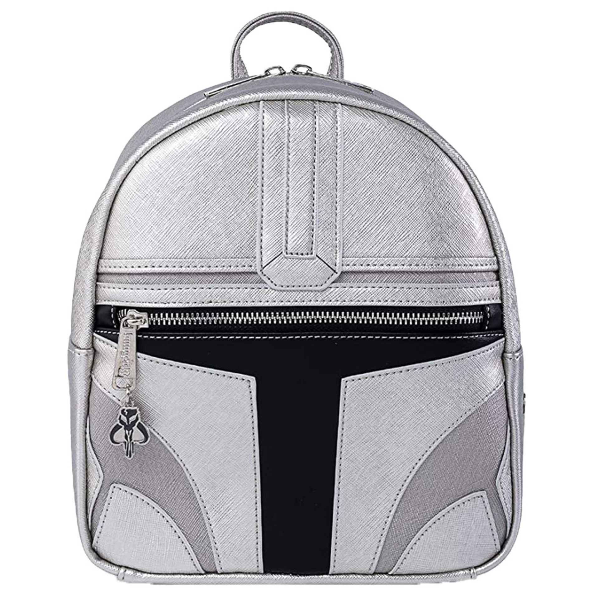 Loungefly: Star Wars: The Mandalorian - Mandalorian Helmet Cosplay Mini Backpack - flash vidéo