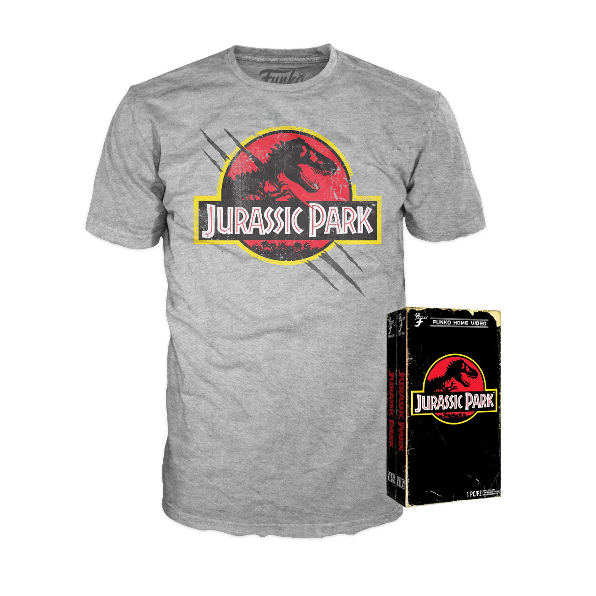Funko Boxed Tee: Jurassic Park - VHS Boxed with Logo - L - flash vidéo