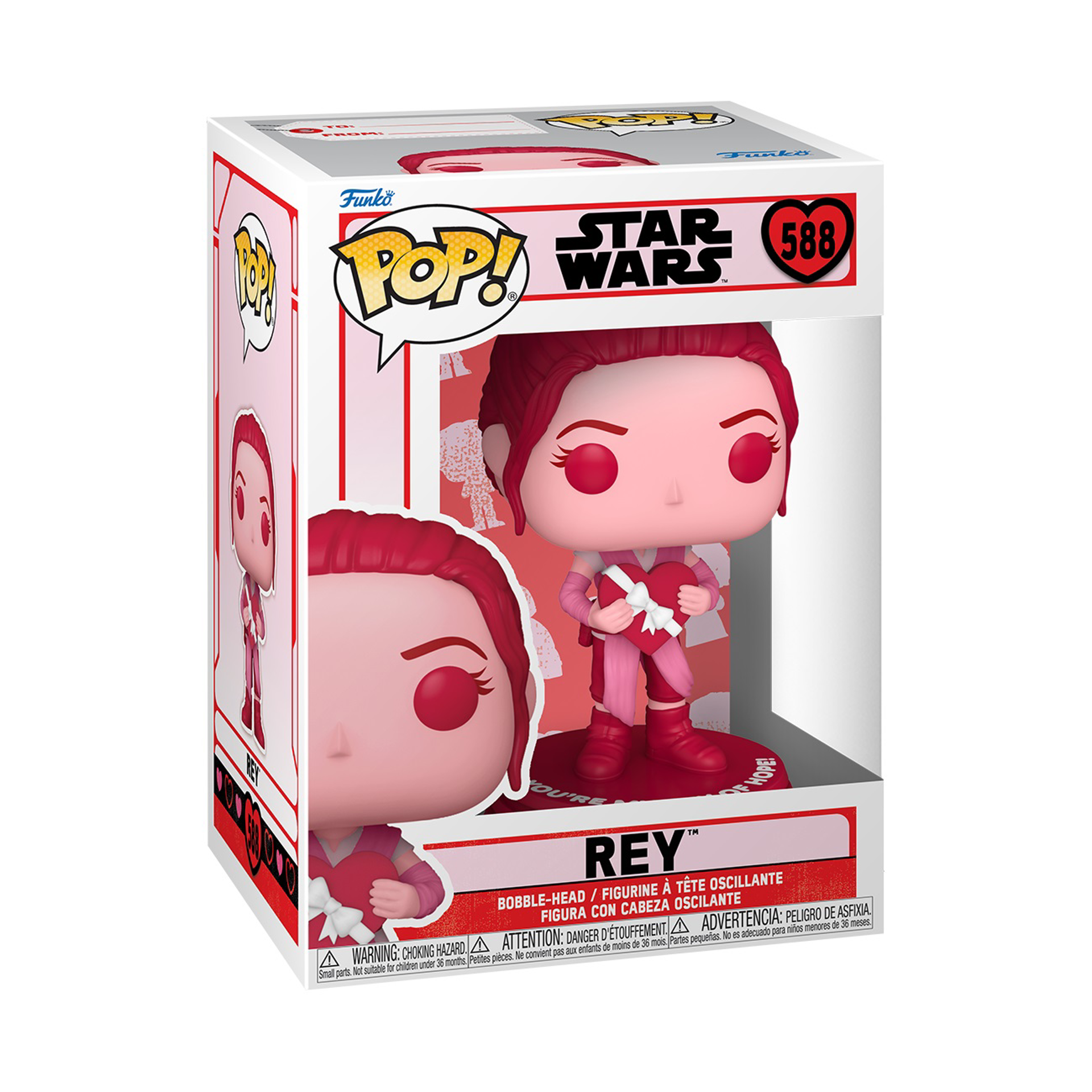 Funko Pop! Star Wars: Valentines S3 - Rey - flash vidéo