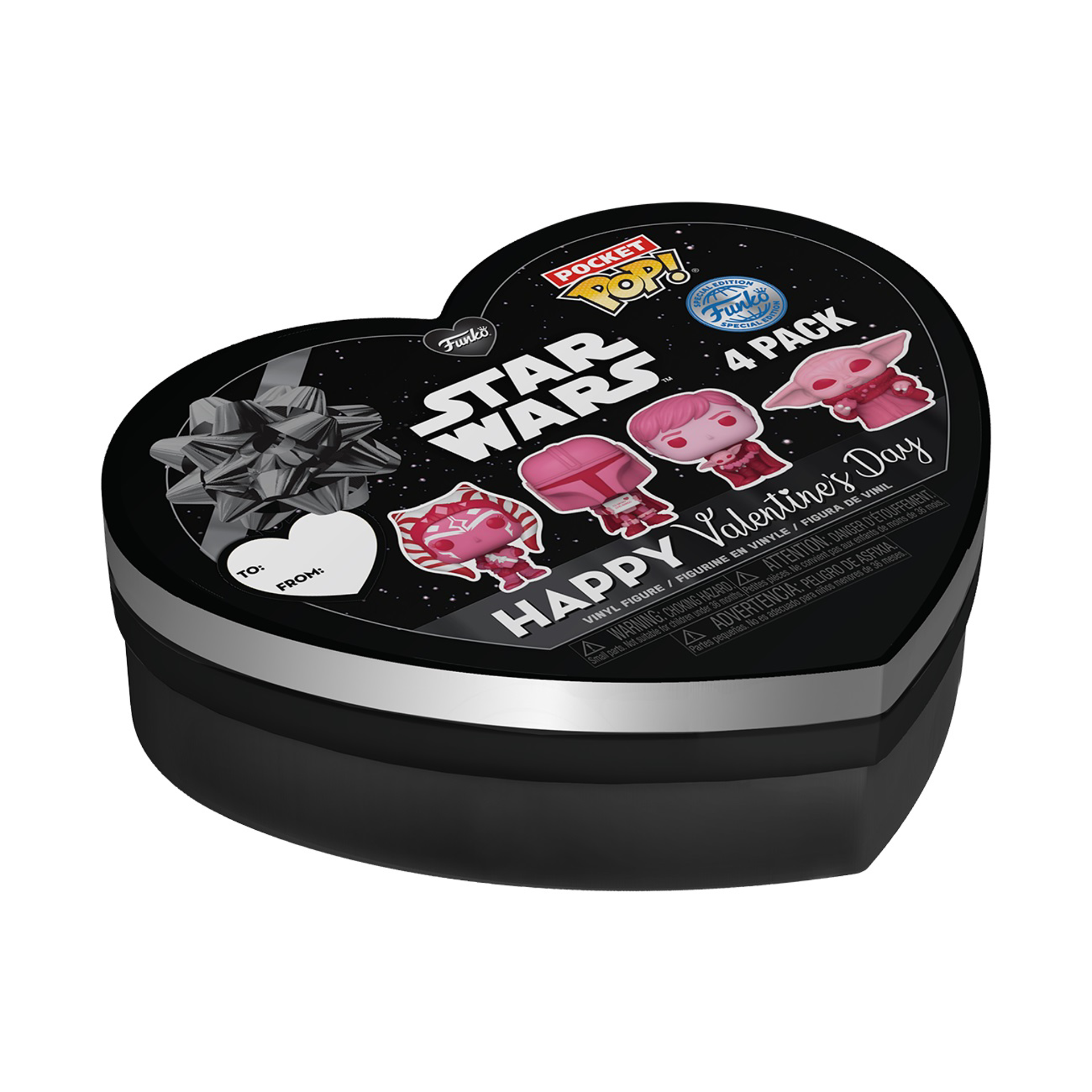 Funko Pocket Pop! Keychain 4-Pack: Star Wars: The Mandalorian Valentines - flash vidéo