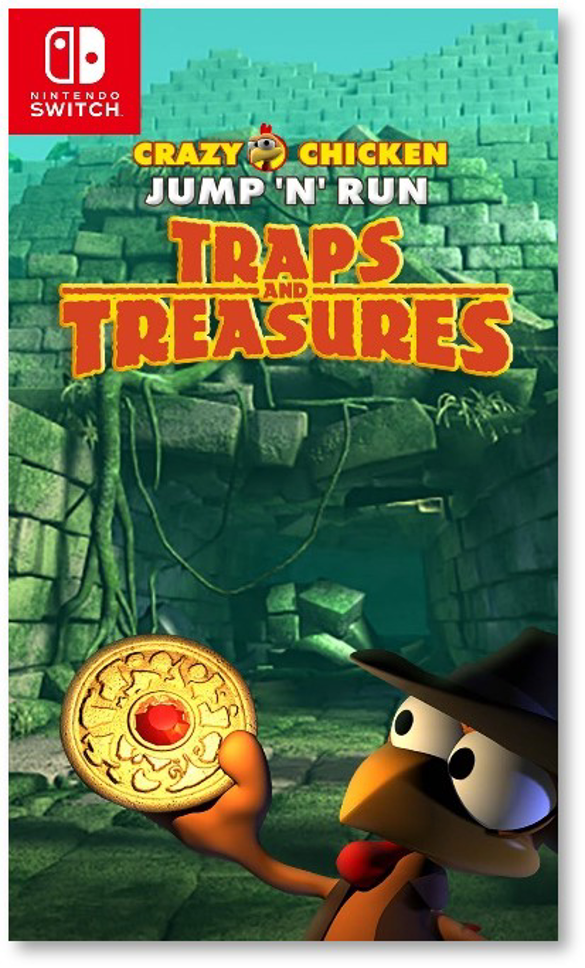 Crazy Chicken: Jump 'n' Run - Traps and Treasures (Code-in-a-box) - flash vidéo
