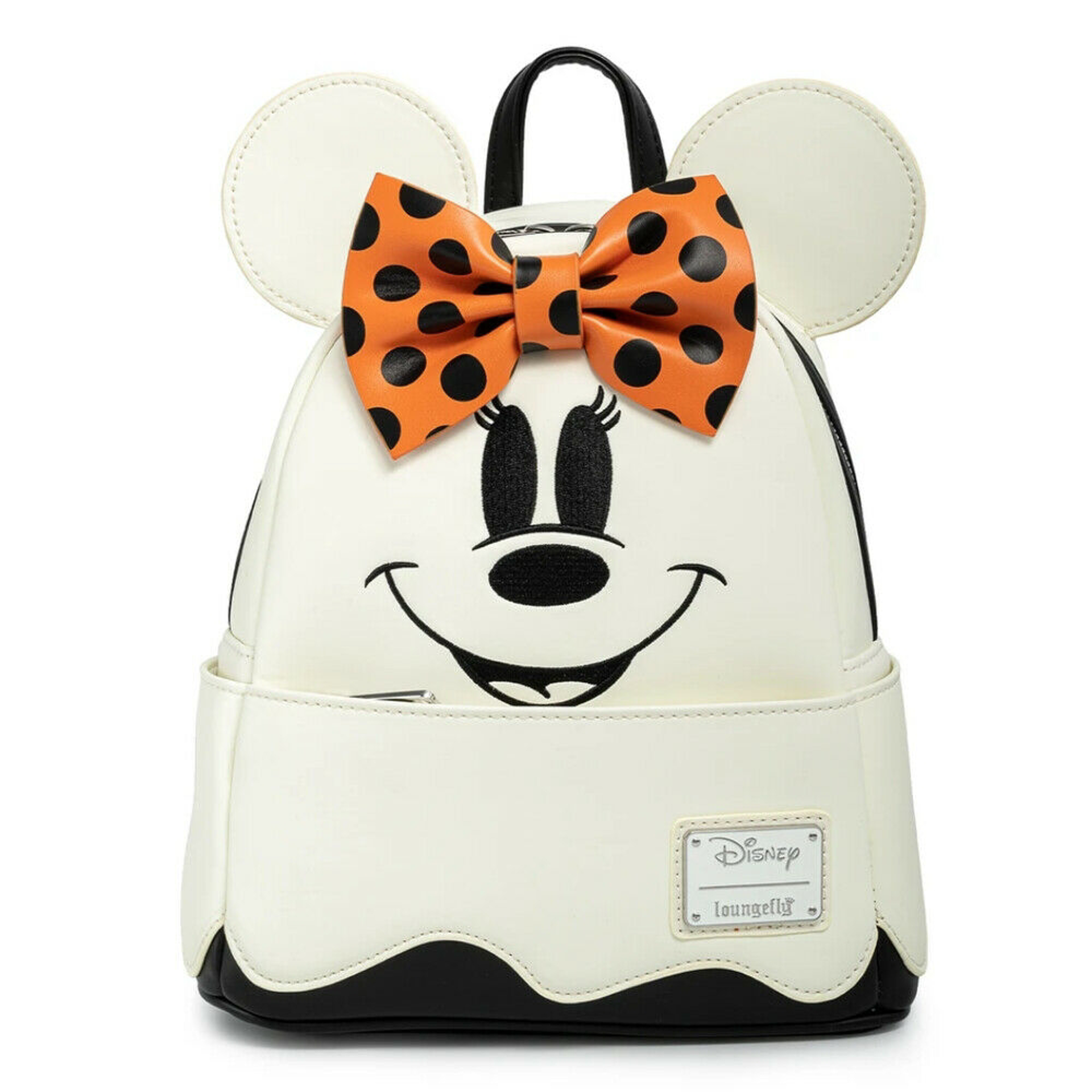 Loungefly: Disney - Ghost Minnie Mouse Glow in the Dark Cosplay Mini Backpack - flash vidéo
