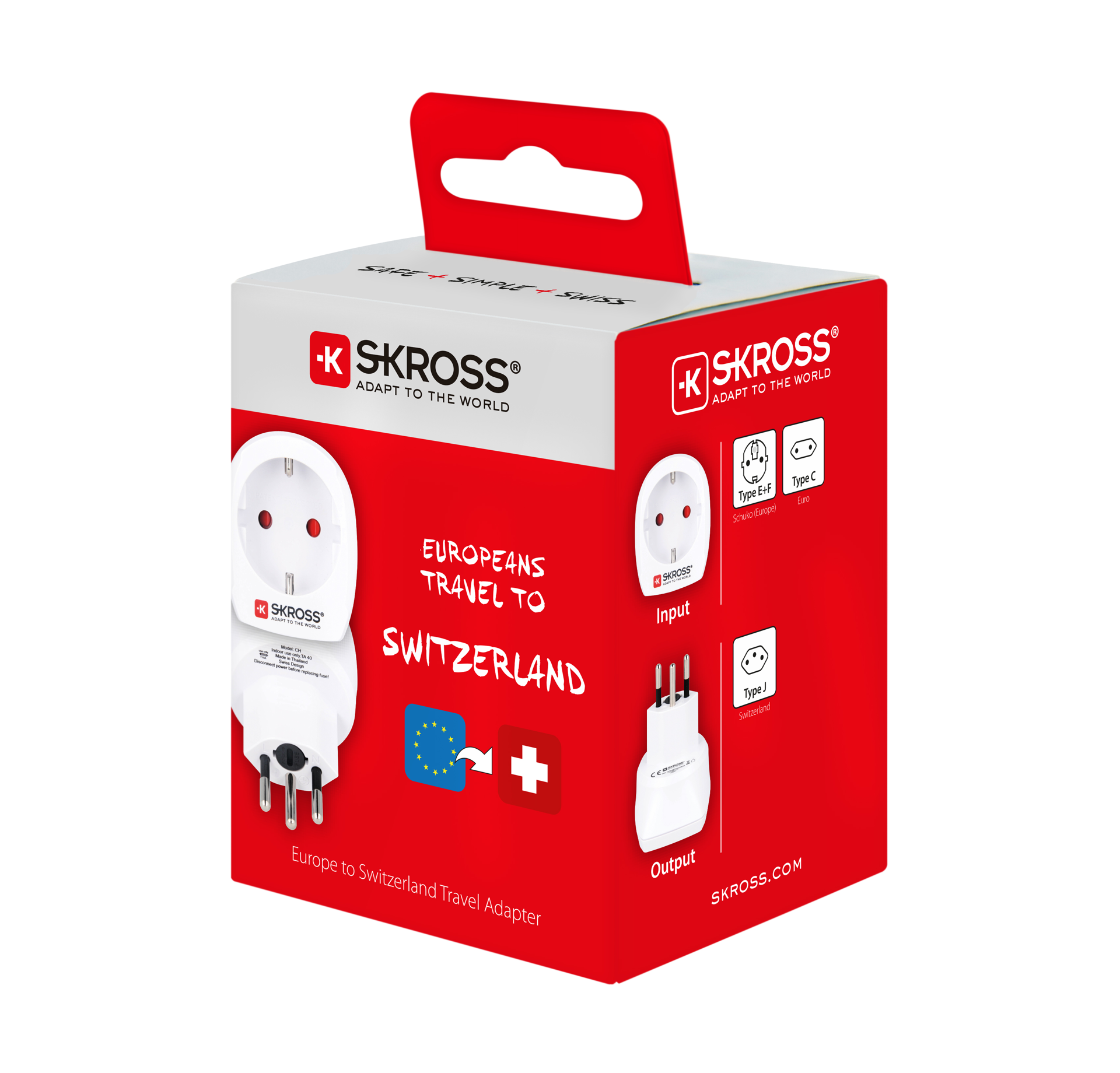 SKROSS - Adapter Europe to Switzerland - flash vidéo