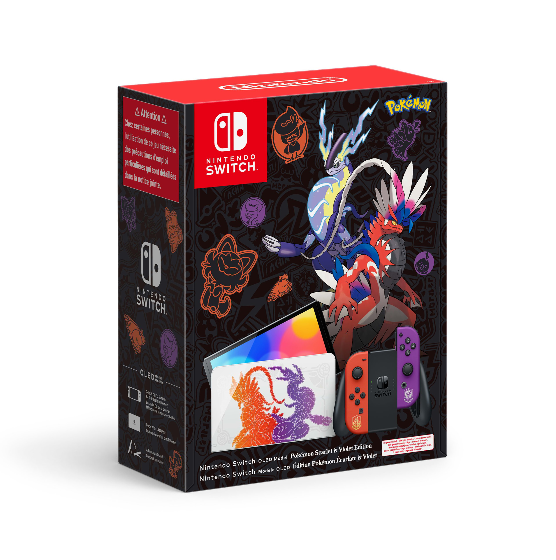 Nintendo Switch OLED Model Pokémon Scarlet & Violet Edition - flash vidéo