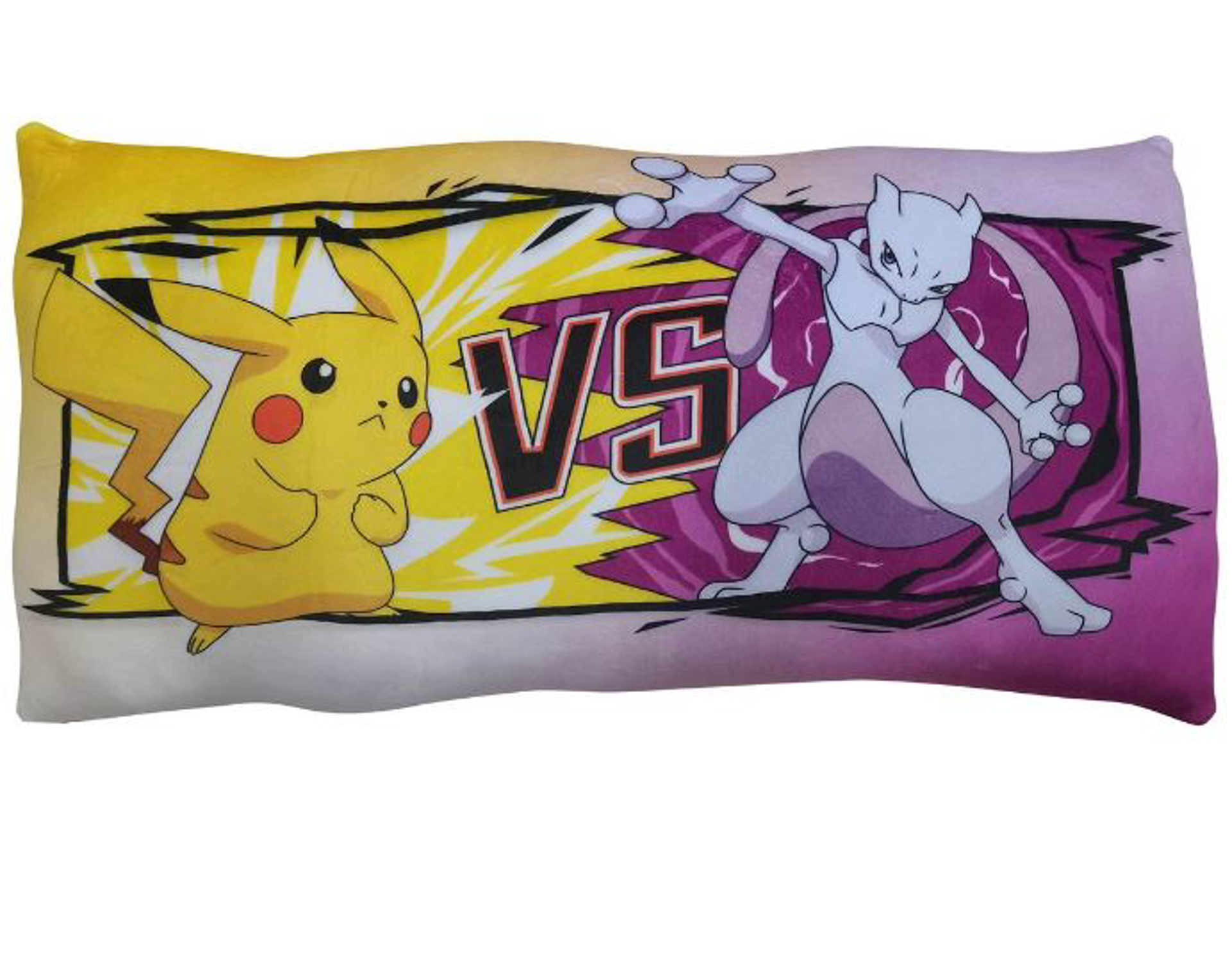 Pokémon - Coussin Pikachu contre Mewtwo 60cm - flash vidéo