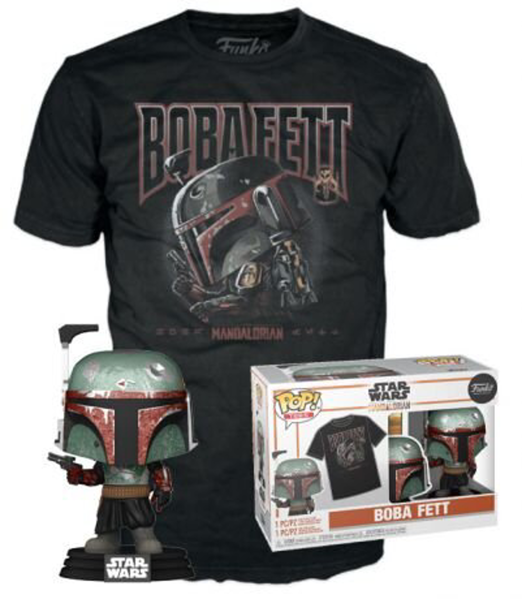 Funko Pop! & Tee: Star Wars: Boba Fett - S - flash vidéo