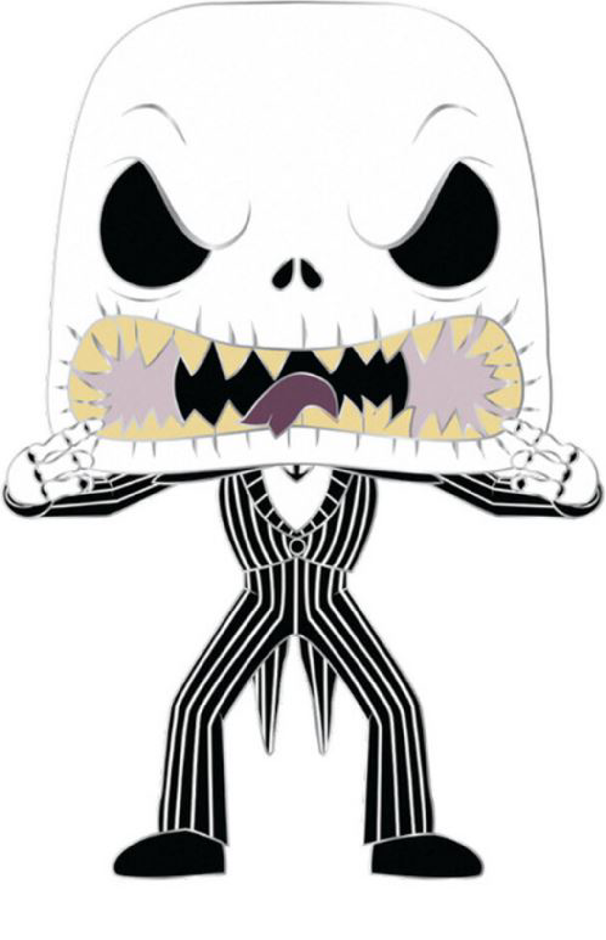 Loungefly: Funko Pop! Pins Disney: The Nightmare Before Christmas - Jack Skellington Large Enamel POP Pin - flash vidéo