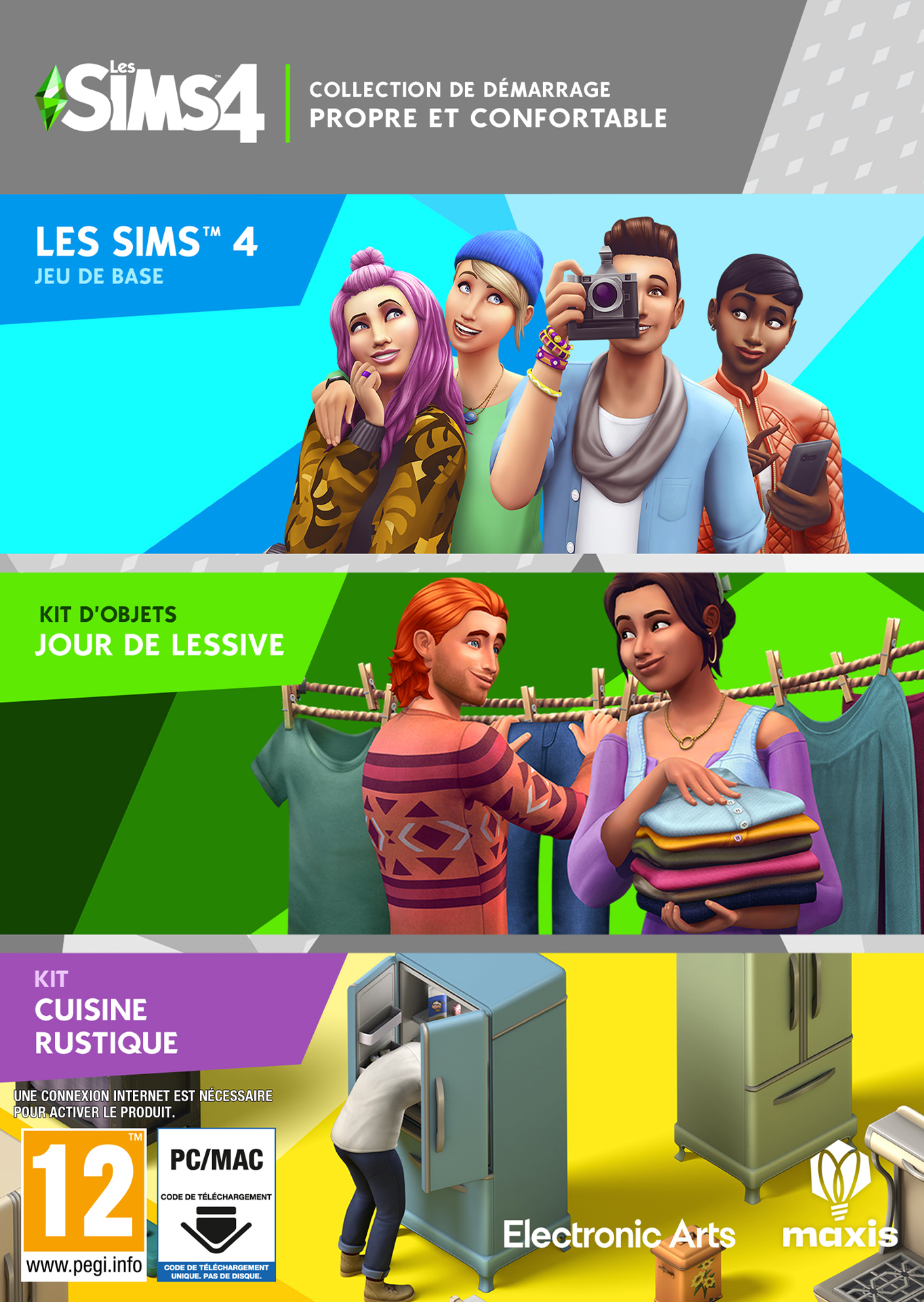 Les Sims 4 - Collection de démarrage Propre et confortable (Code-in-a-box) - flash vidéo