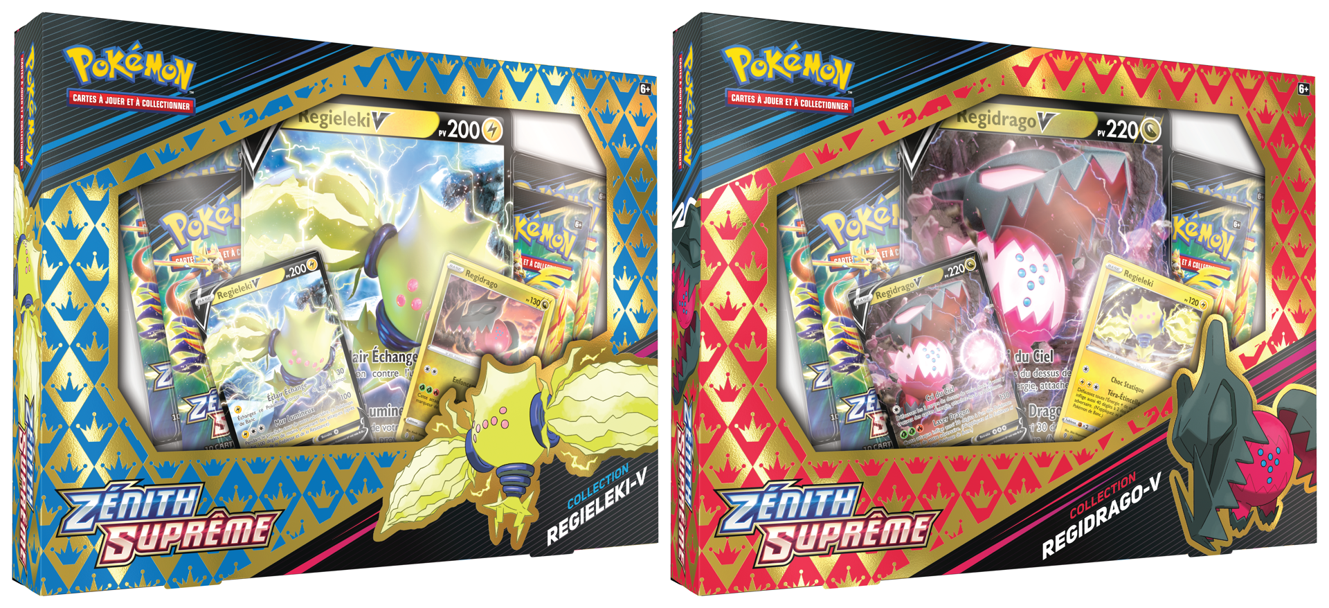 Pokémon JCC - Zénith Suprême - Collection Regieleki-V ou Regidrago-V (1x Boite aléatoire) - flash vidéo