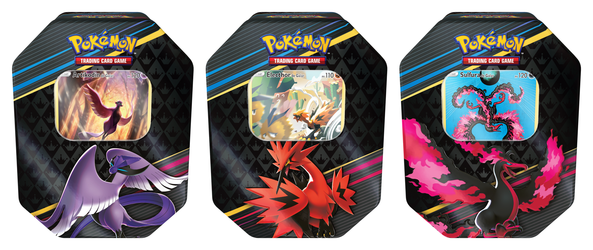 Pokémon JCC - Zénith Suprême - Boîte Héros-V Artikodin de Galar/Électhor de Galar/Sulfura de Galar (1x Boite aléatoire) - flash vidéo