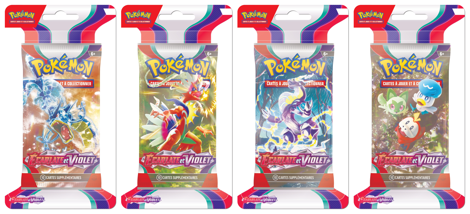 Pokémon JCC - Écarlate et Violet - Pack de Booster Blister (1 Booster aléatoire) - flash vidéo