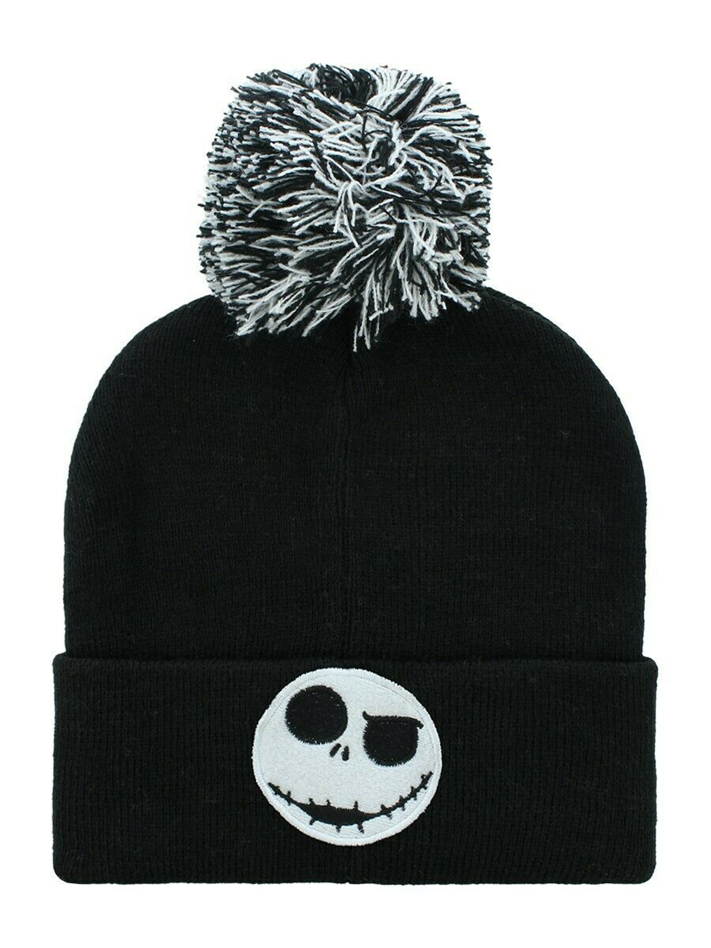 Disney - Bonnet à pompon Noir L'Étrange Noël de Monsieur Jack Visage de Jack - flash vidéo