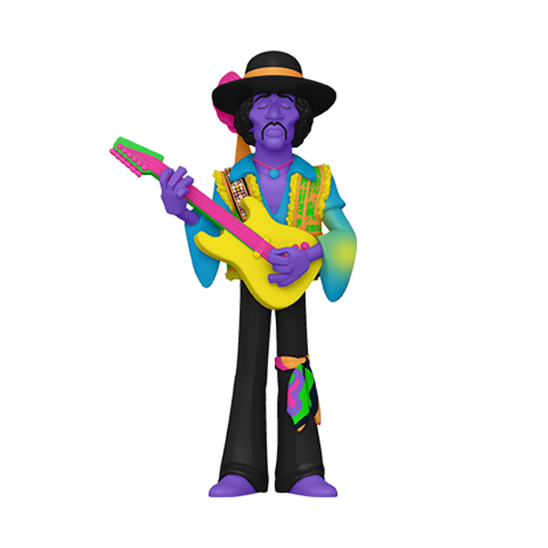 Funko Vinyl Gold 5": Jimi Hendrix (Blacklight) - flash vidéo