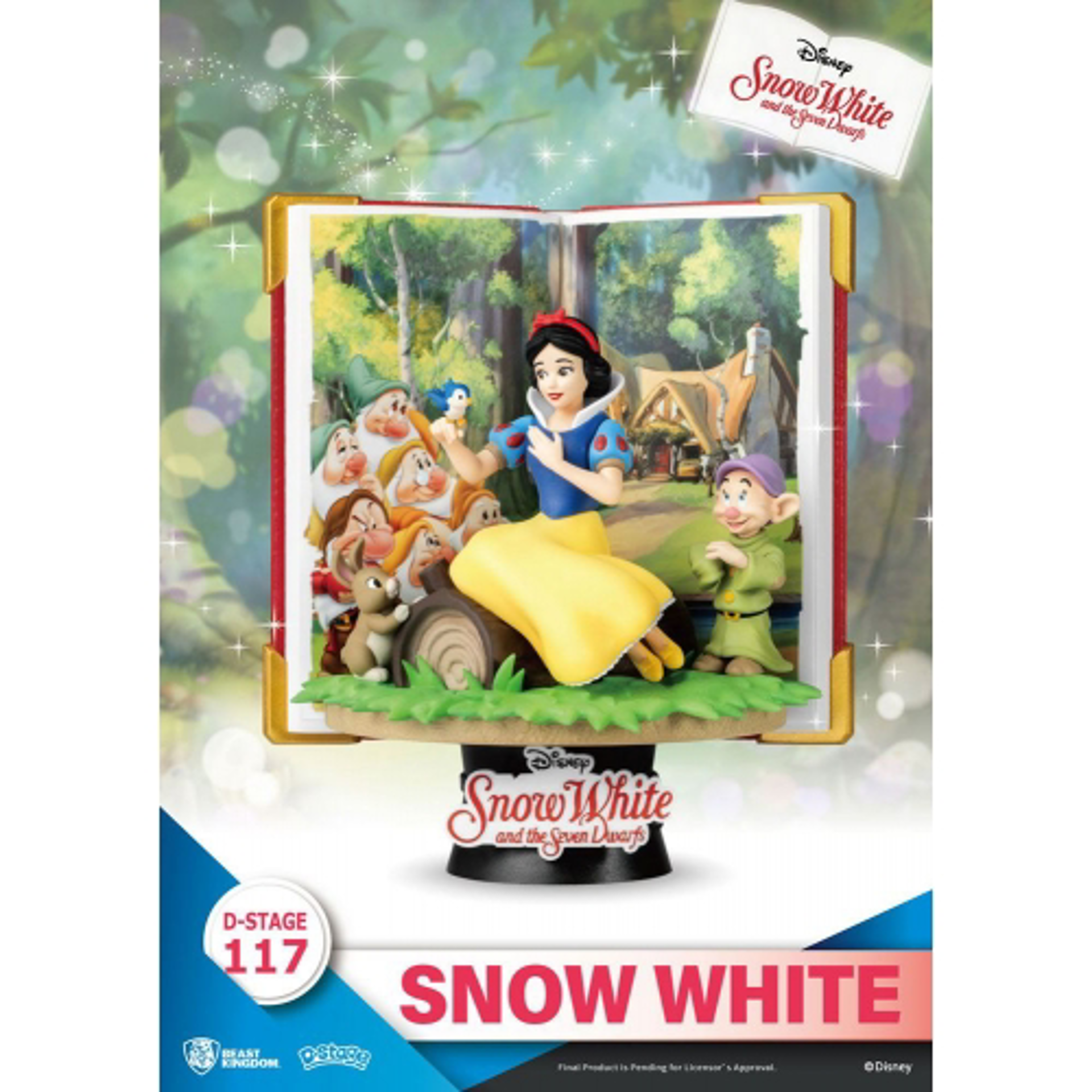 Disney - Diorama-117 - Livre Histoire - Blanche-Neige - flash vidéo