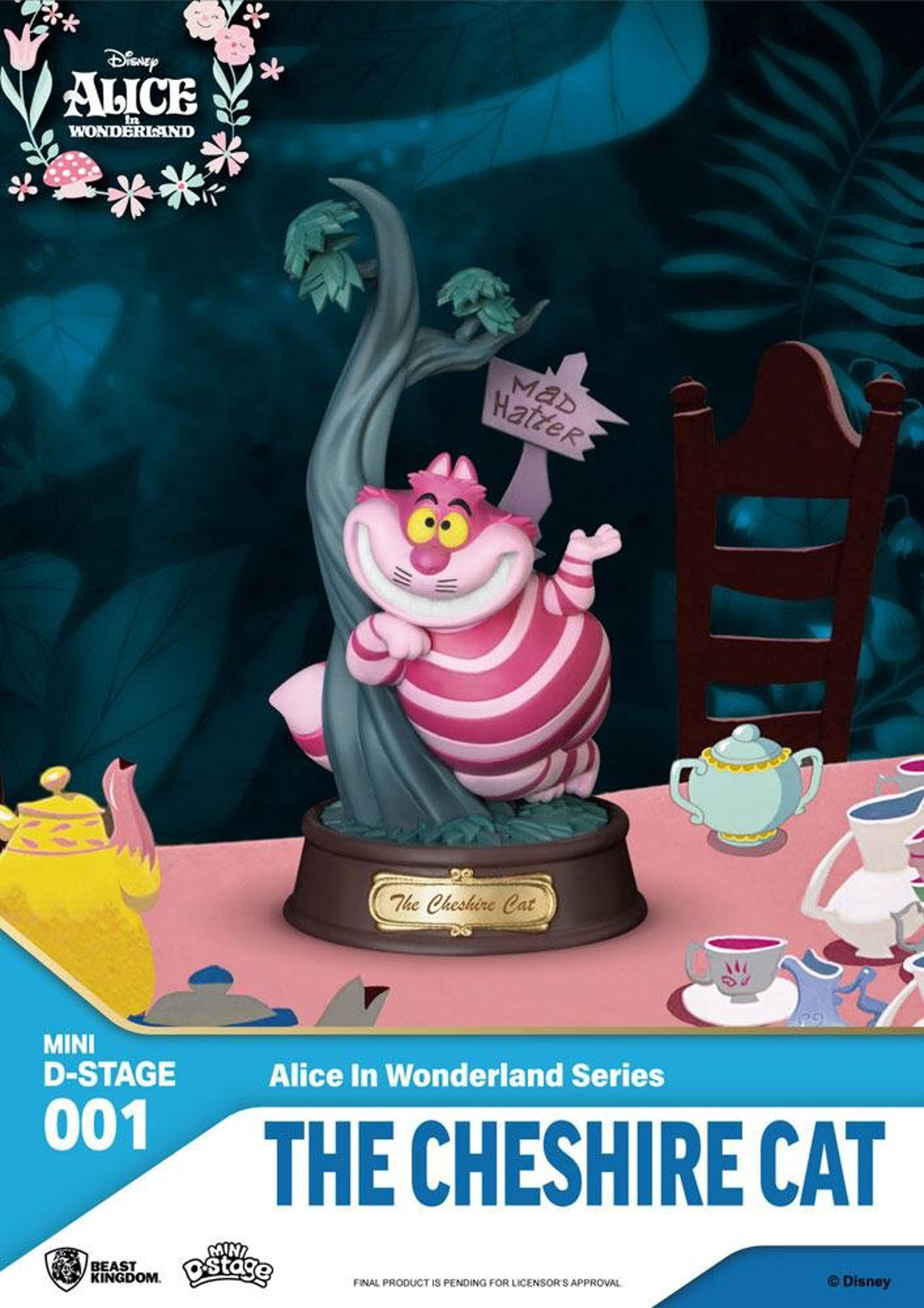 Disney - Mini Diorama-001 - Alice aux Pays des Merveilles Series - Le Chat du Cheshire - flash vidéo