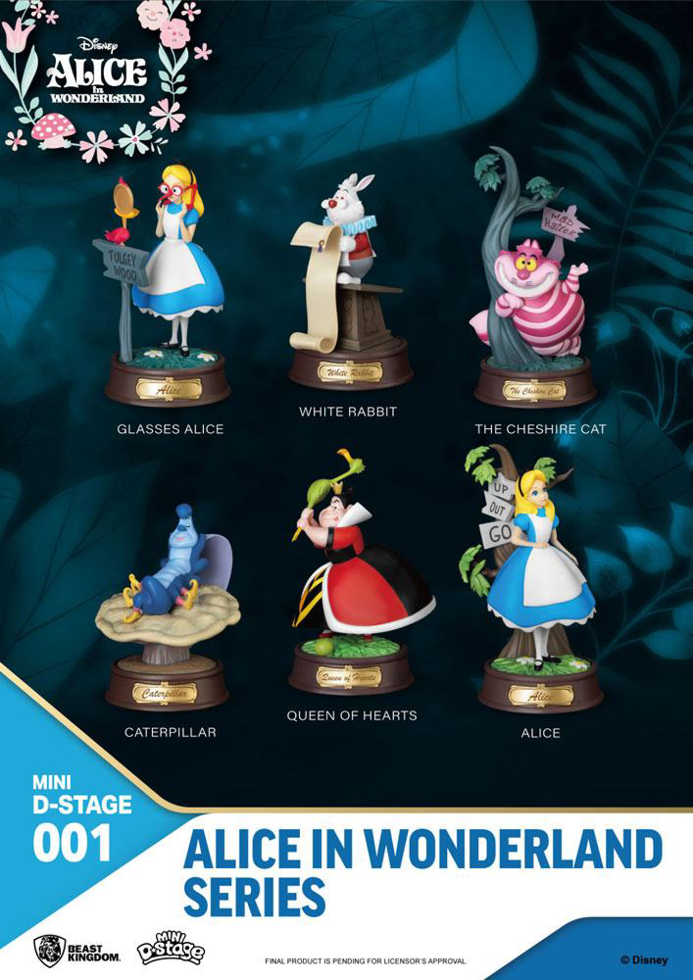Disney - Mini Diorama-001 - Alice aux Pays des Merveilles Series (Set) - flash vidéo