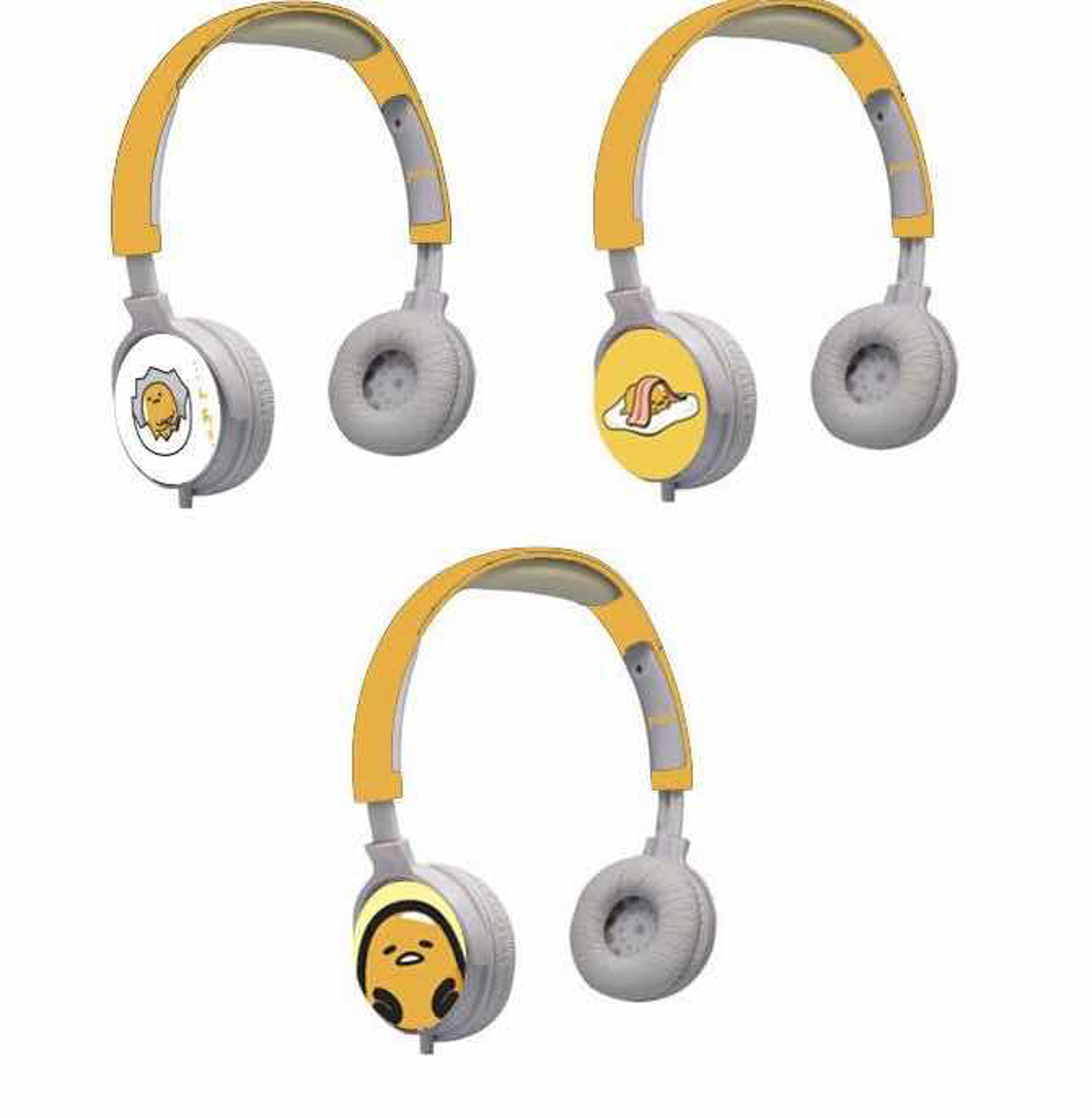 Gudetama - Casque Audio Personnalisable 3 Faces - flash vidéo
