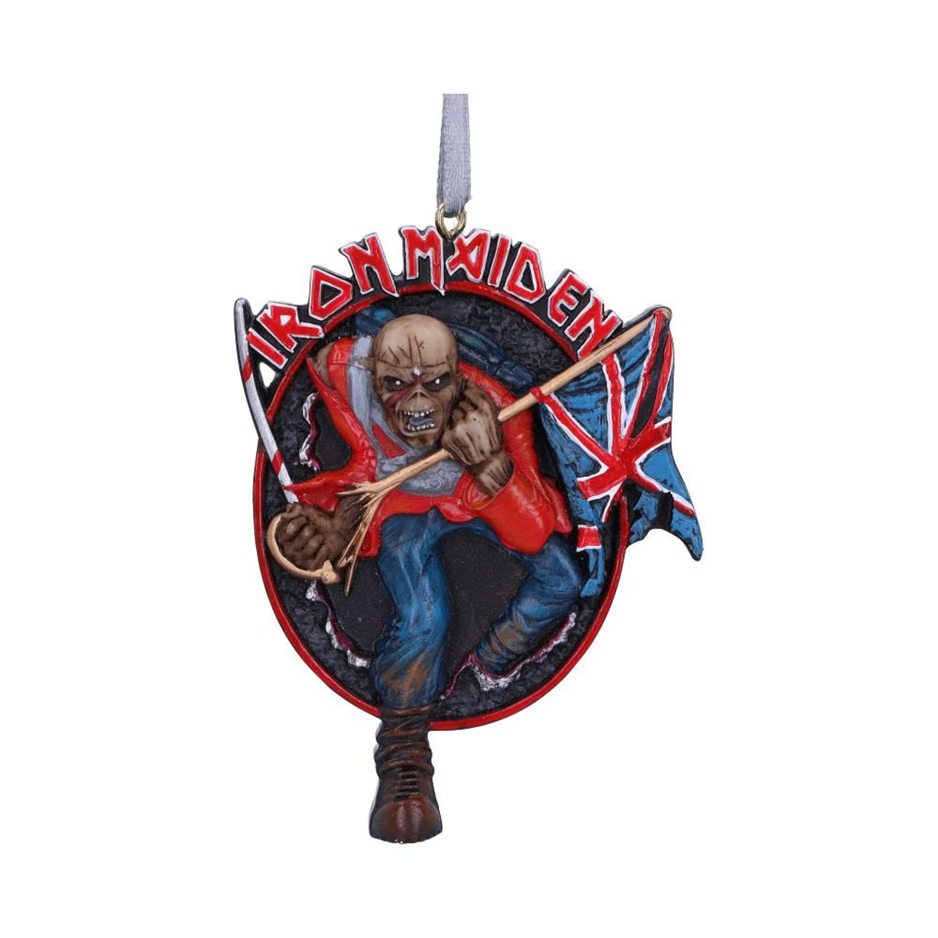 Iron Maiden - Décoration à suspendre The Trooper 8.5cm - flash vidéo