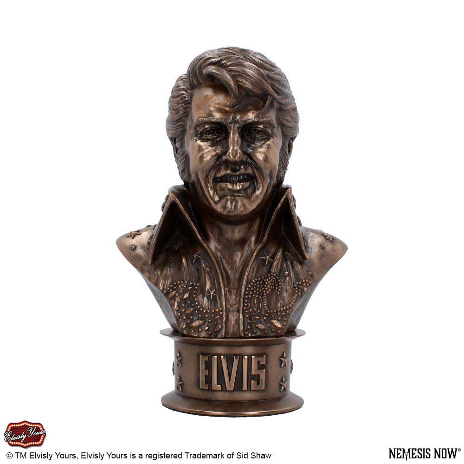 Elvis - Buste Elvis (Finition en bronze) 33cm - flash vidéo