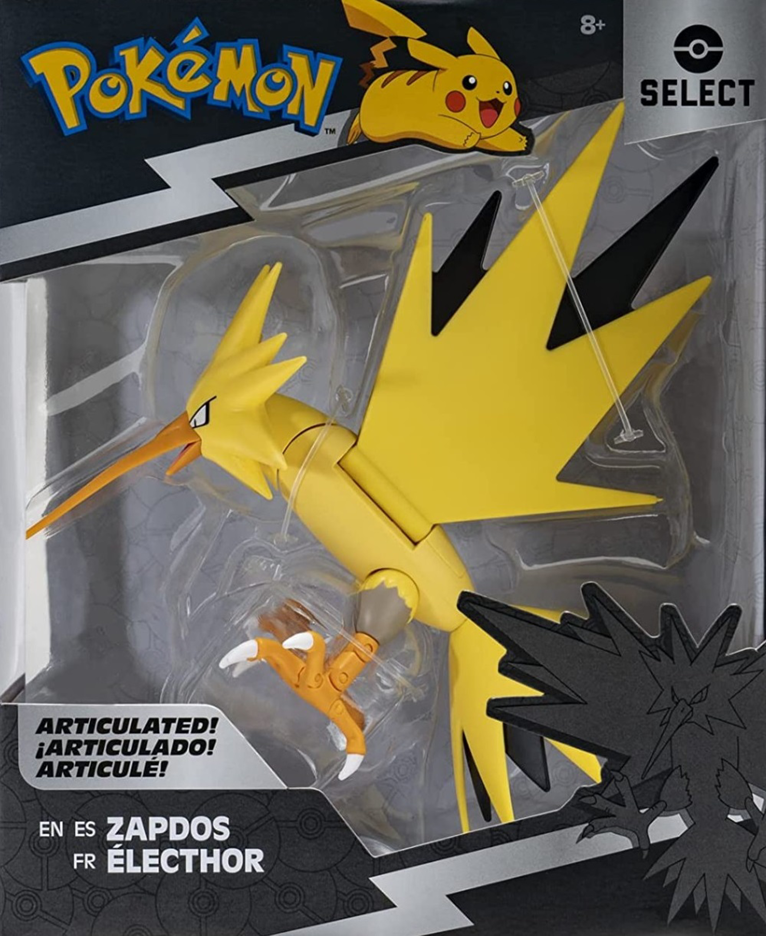 Pokémon - Figurine articulée Select Électhor - flash vidéo