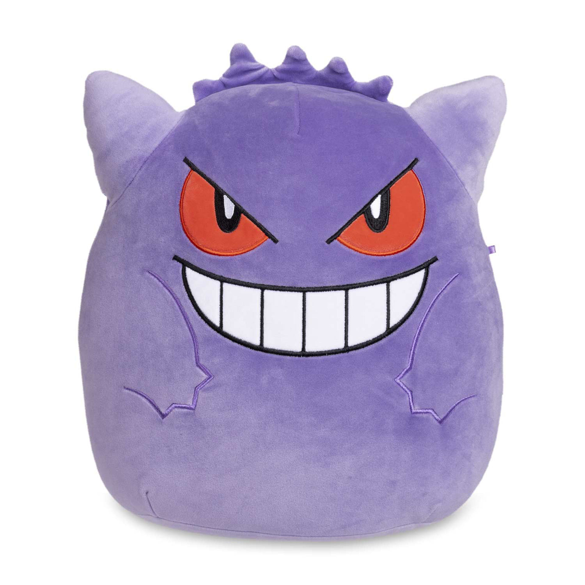 Pokémon - Squishmallow Vague 1 - Grande peluche Ectoplasma 35cm - flash vidéo