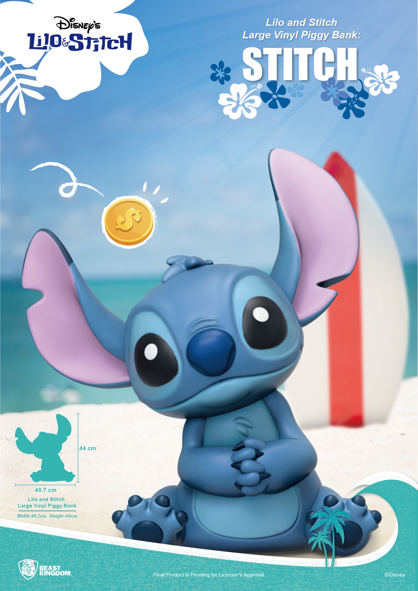 Disney - VPB-005 - Lilo et Stitch - Tirelire Vinyle : Stitch - flash vidéo