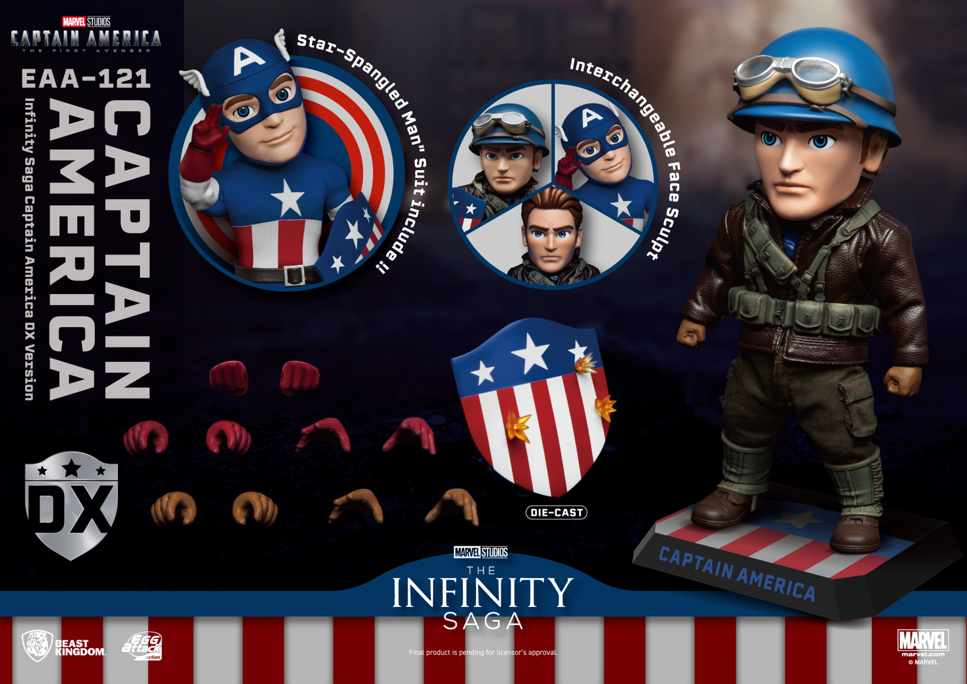Marvel - EAA-121 - Infinity Saga - Captain America DX Ver. - flash vidéo