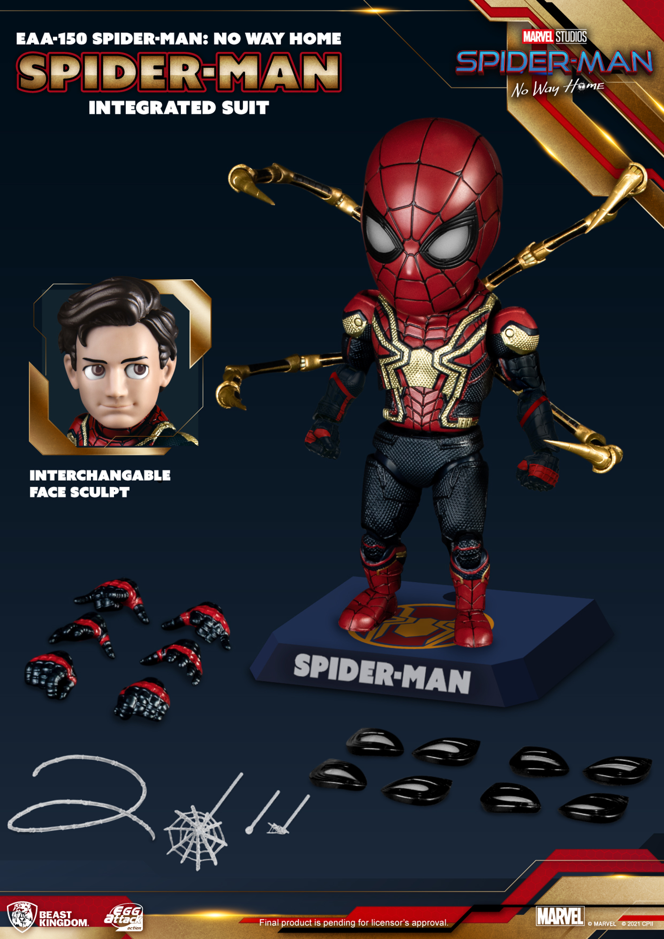 Marvel - EAA-150 - Spider-Man : No Way Home - Spider-Man Costume Iron-Spider - flash vidéo