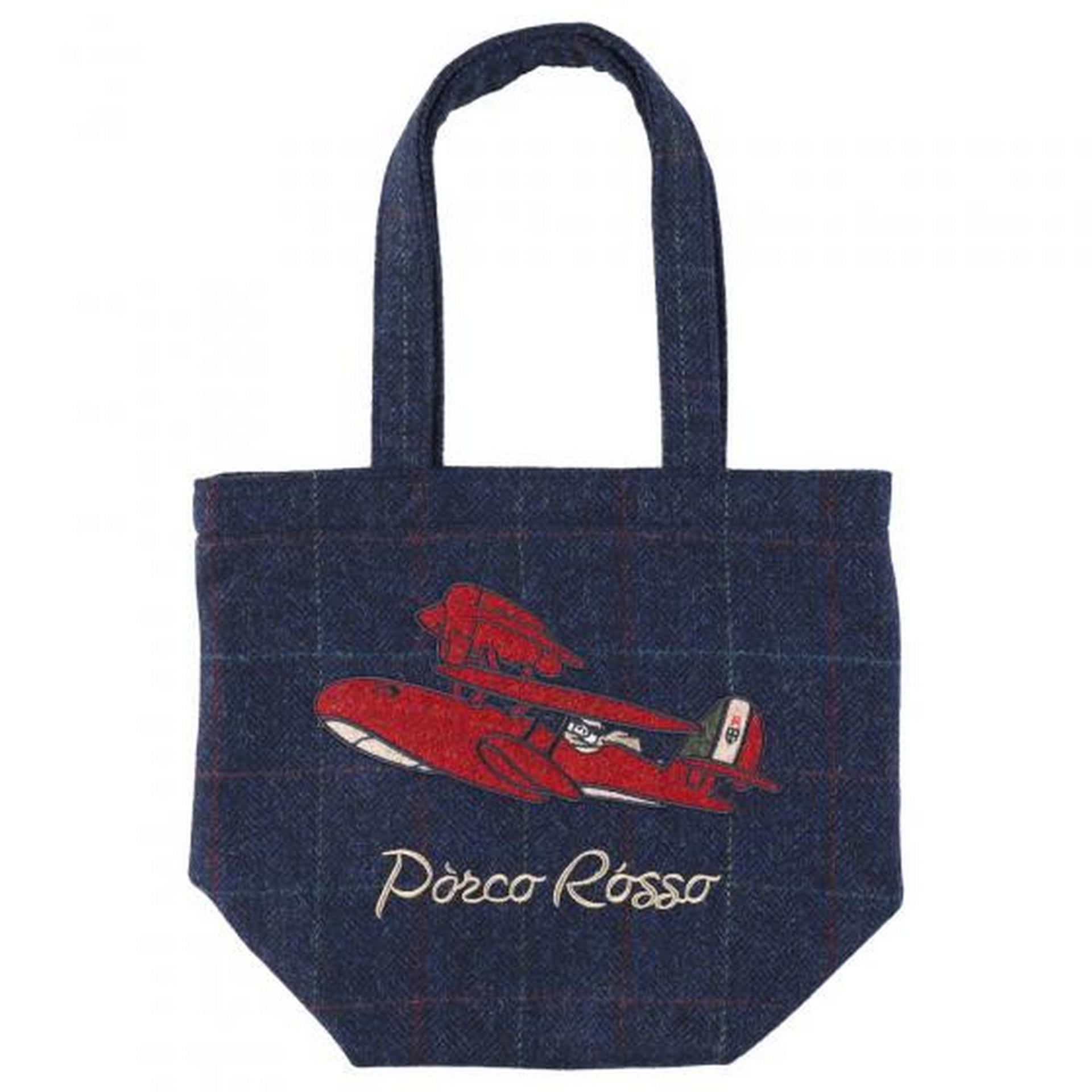 Ghibli - Porco Rosso - Sac à main brodé en laine Hydravion - flash vidéo