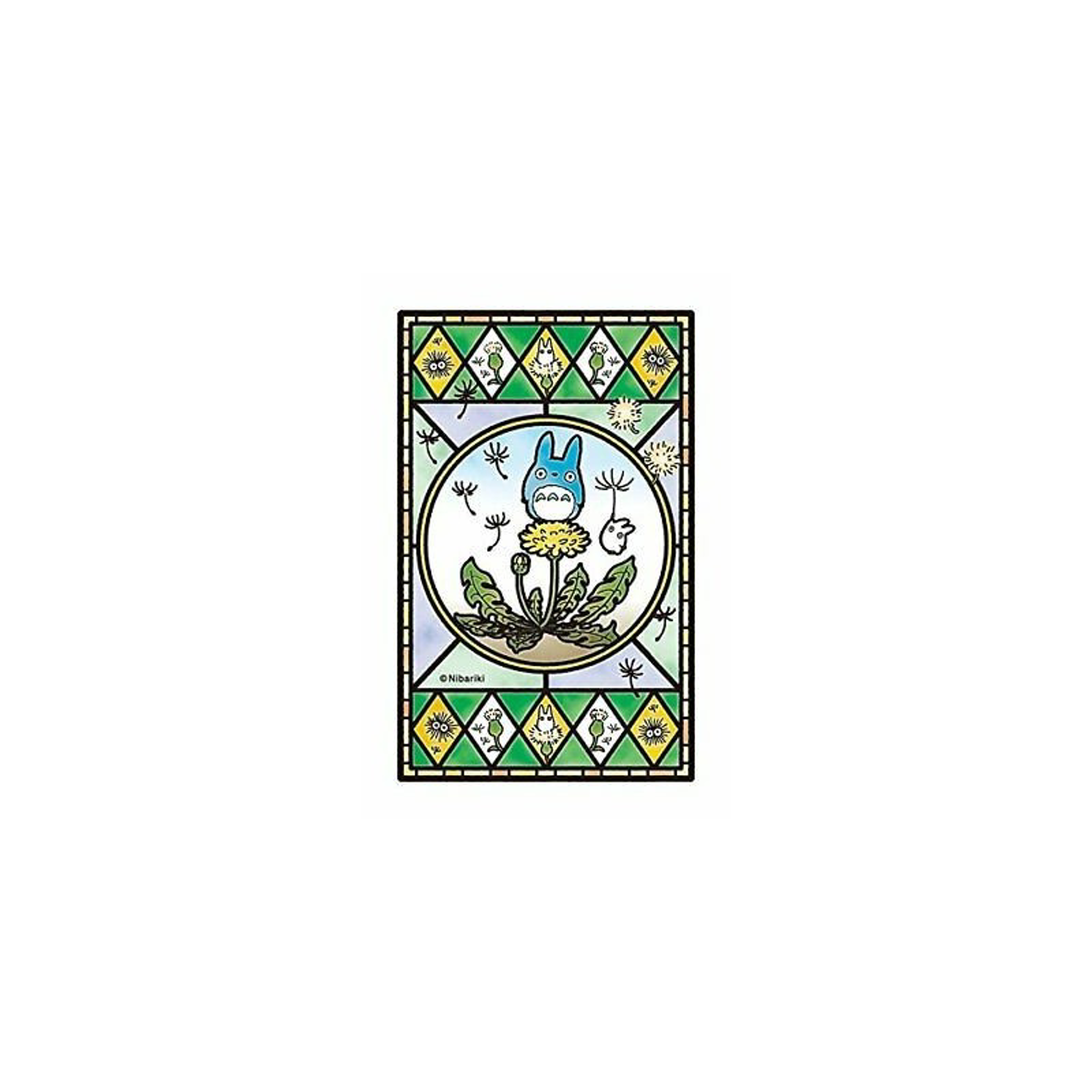 Ghibli - Mon voisin Totoro - Puzzle effet vitrail Pissenlit en fleurs 126pcs - flash vidéo