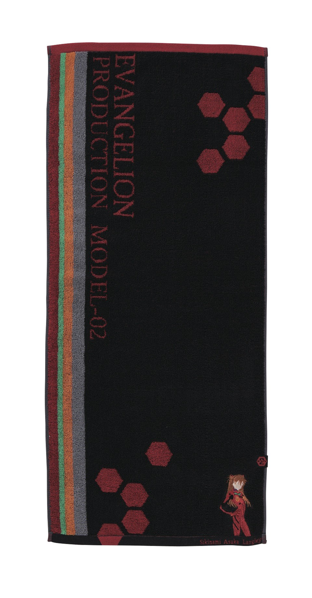 Evangelion - Serviette Asuka et Eva Unité-02 34x80cm - flash vidéo