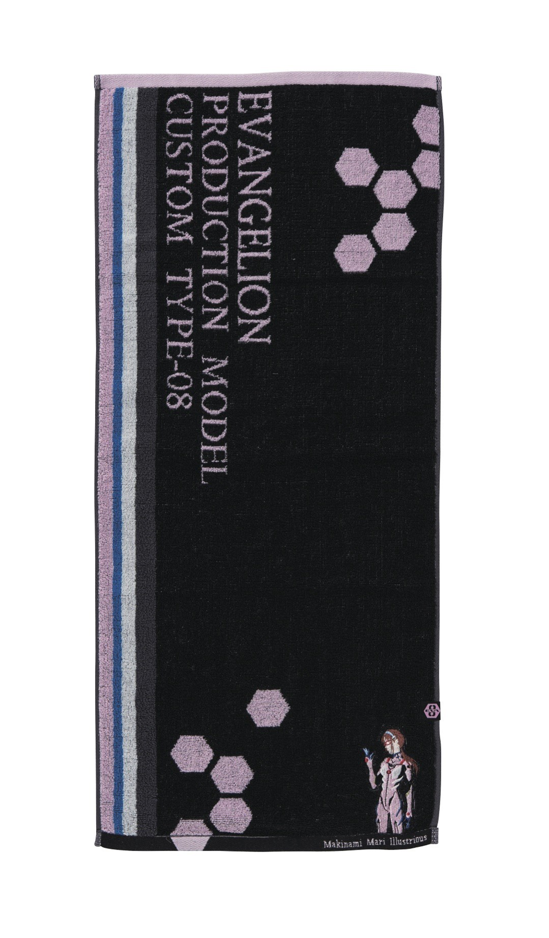 Evangelion - Serviette Mari Makinami et Eva Unité-08 34x80cm - flash vidéo