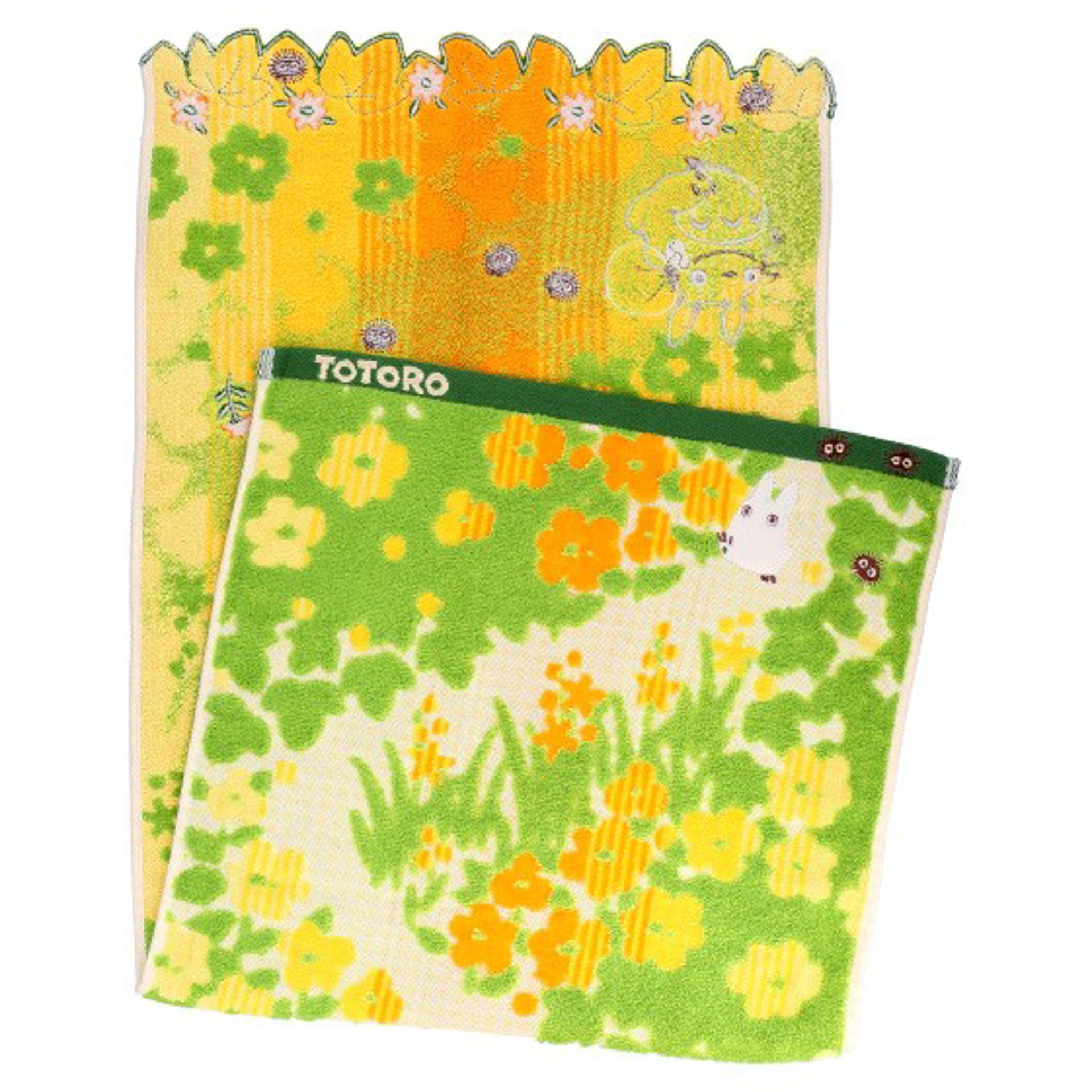 Ghibli - Mon voisin Totoro - Serviette Fleurs jaunes 34x80cm - flash vidéo