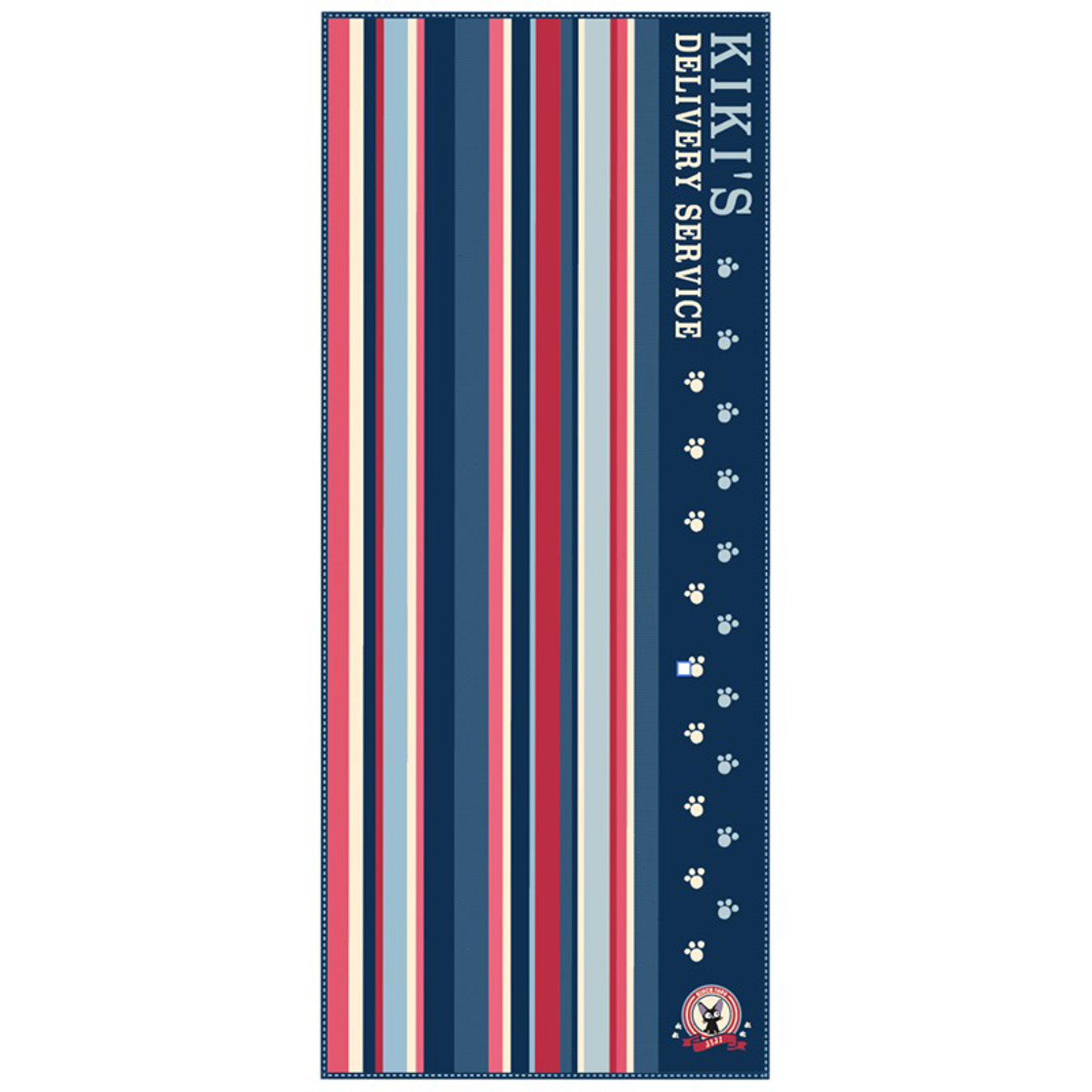 Ghibli - Kiki la petite sorcière - Serviette Empreintes de pattes de Jiji 34x80cm - flash vidéo