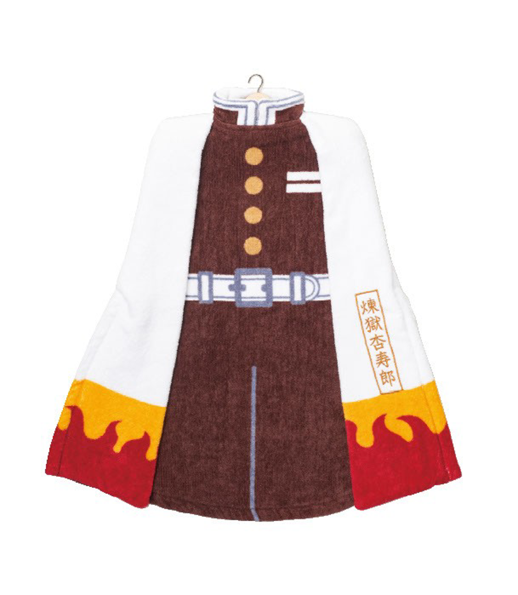 Demon Slayer: Kimetsu no Yaiba - Serviette en forme de tenue de Kyojuro Rengoku 40x40cm - flash vidéo