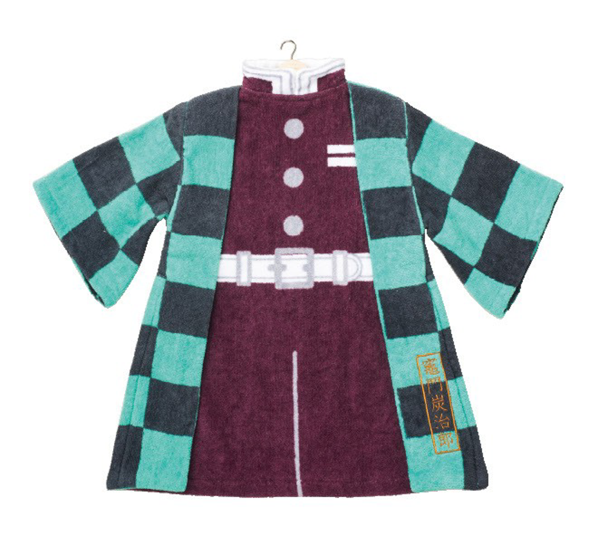 Demon Slayer: Kimetsu no Yaiba - Serviette en forme de tenue de Tanjiro Kamado 43x54cm - flash vidéo