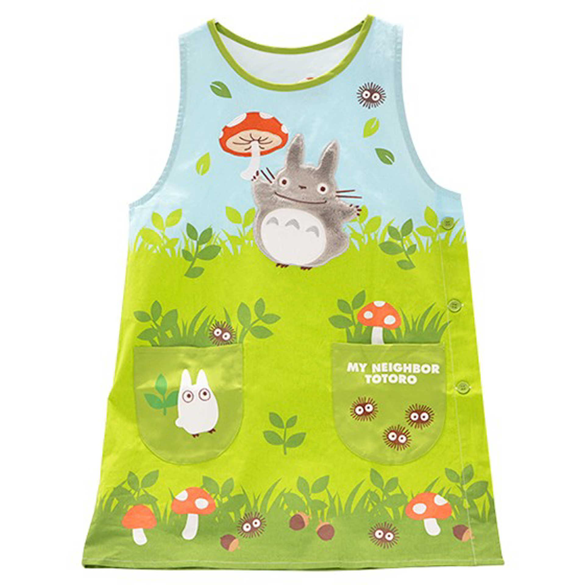 Ghibli - Mon voisin Totoro - Tablier Totoro avec des champignons - flash vidéo