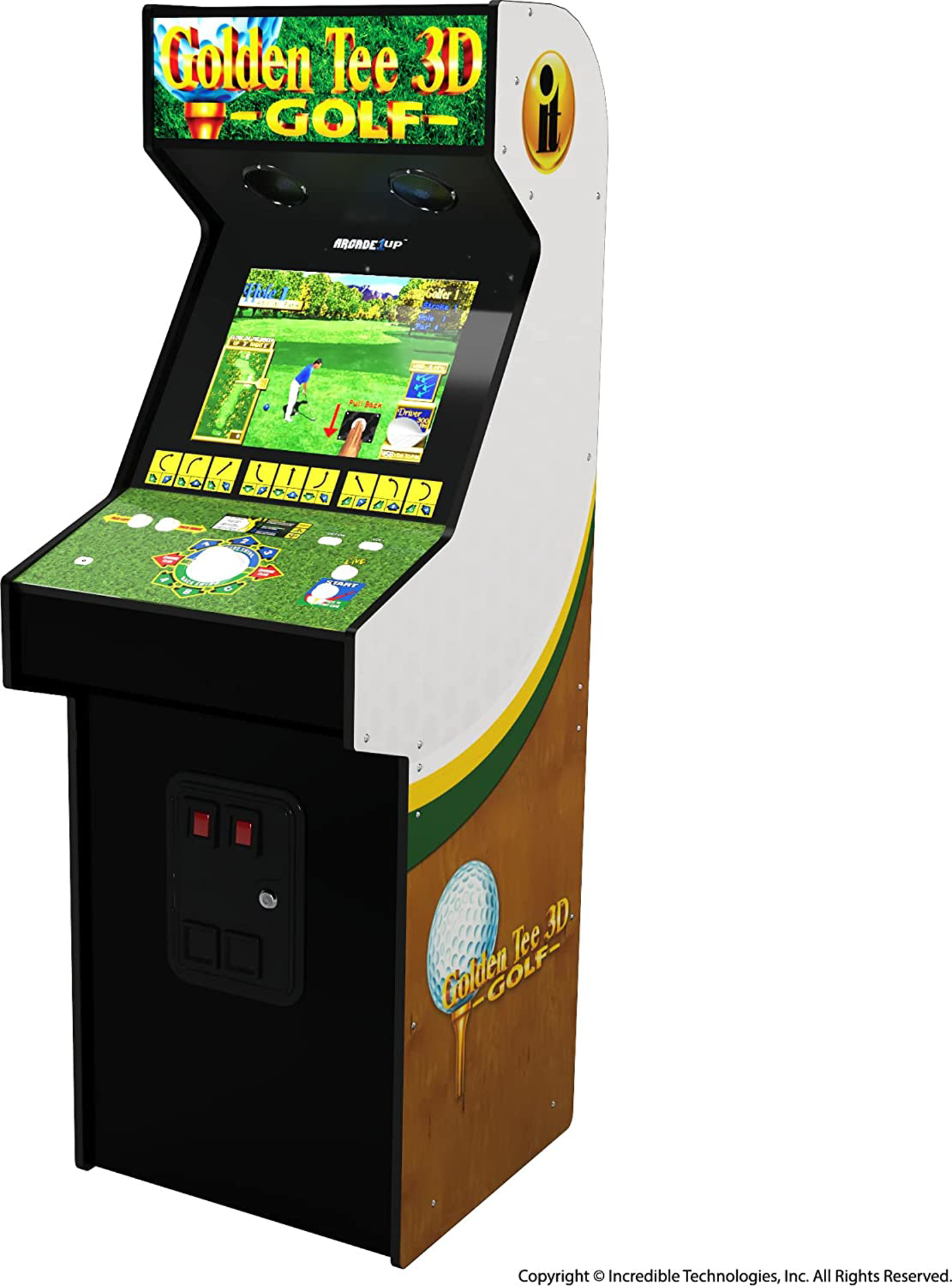 Arcade1Up - Golden Tee XL Arcade Machine - flash vidéo