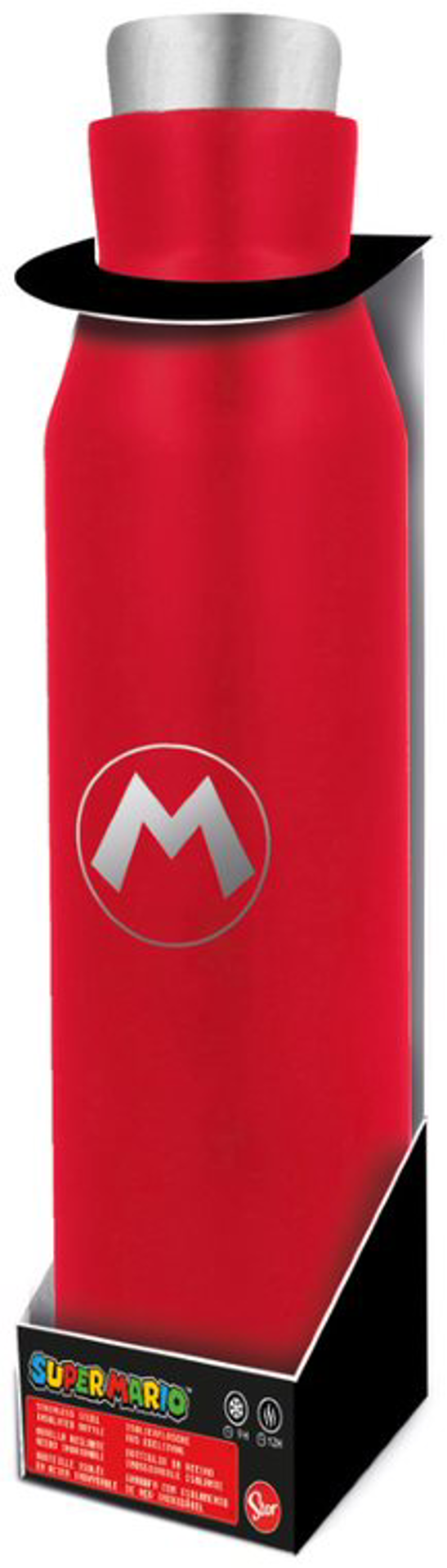 Stor Young Adult - Nintendo - Bouteille Thermique Diabolo Super Mario Bros - 580 ML - flash vidéo