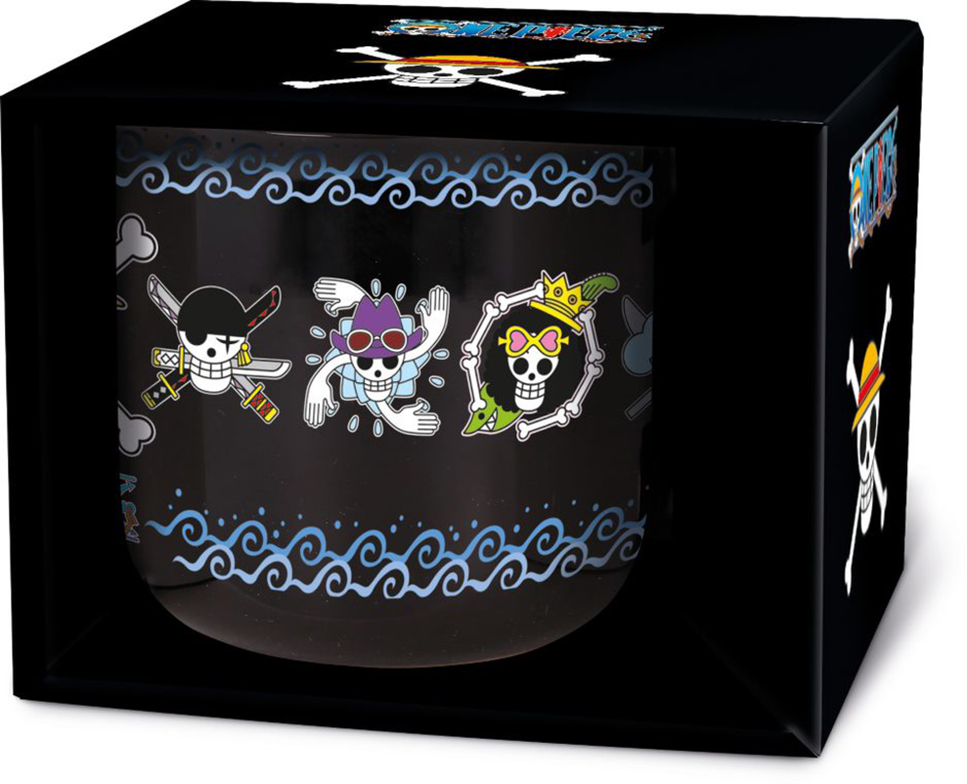 Stor Young Adult - One Piece - Mug Breakfast Céramique en Boîte Cadeau - Crânes - 400 ML - flash vidéo