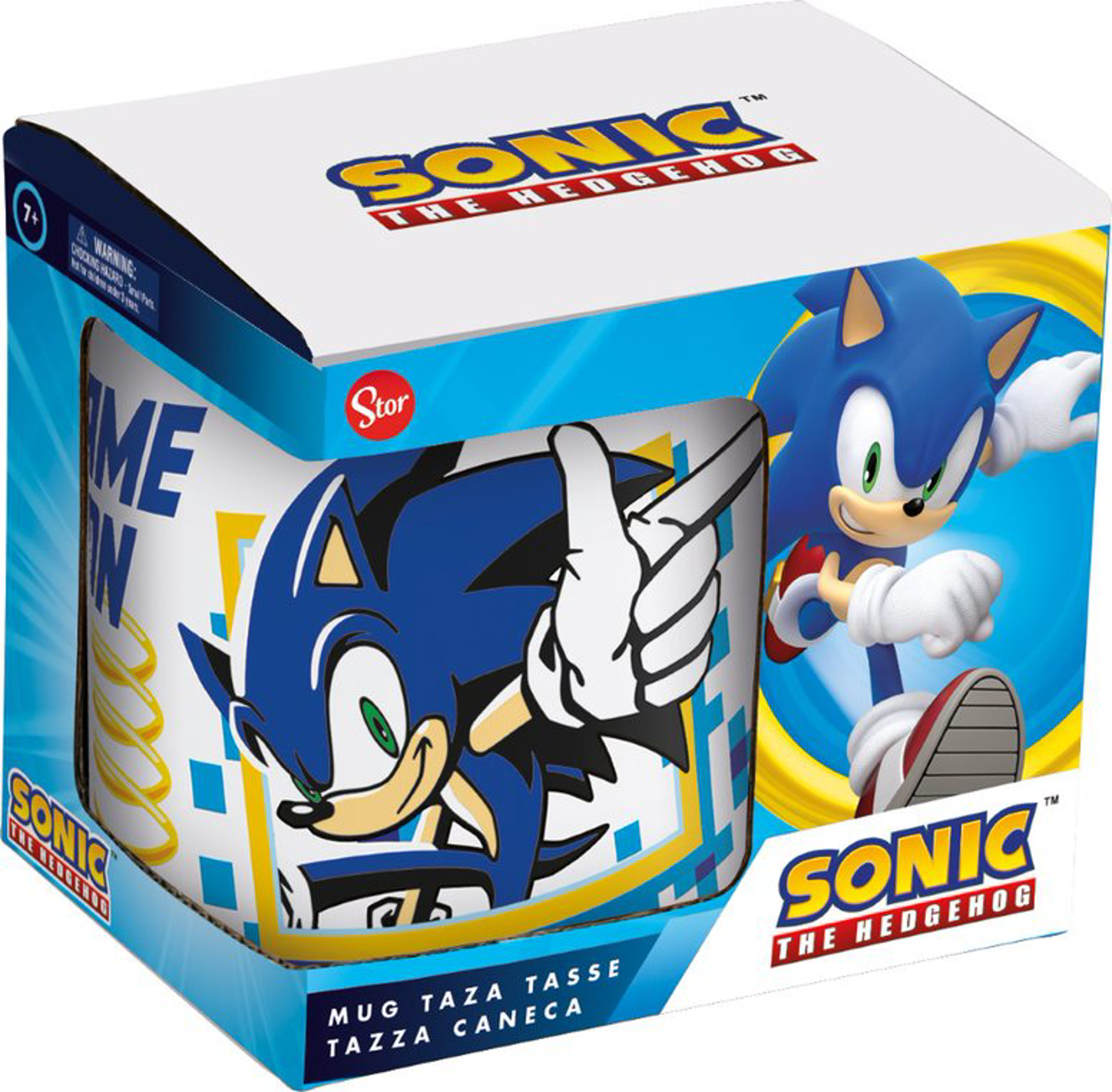 Stor Young Adult - Sega - Mug Céramique en Boîte cadeau Sonic "Game On" - 325 ML - flash vidéo