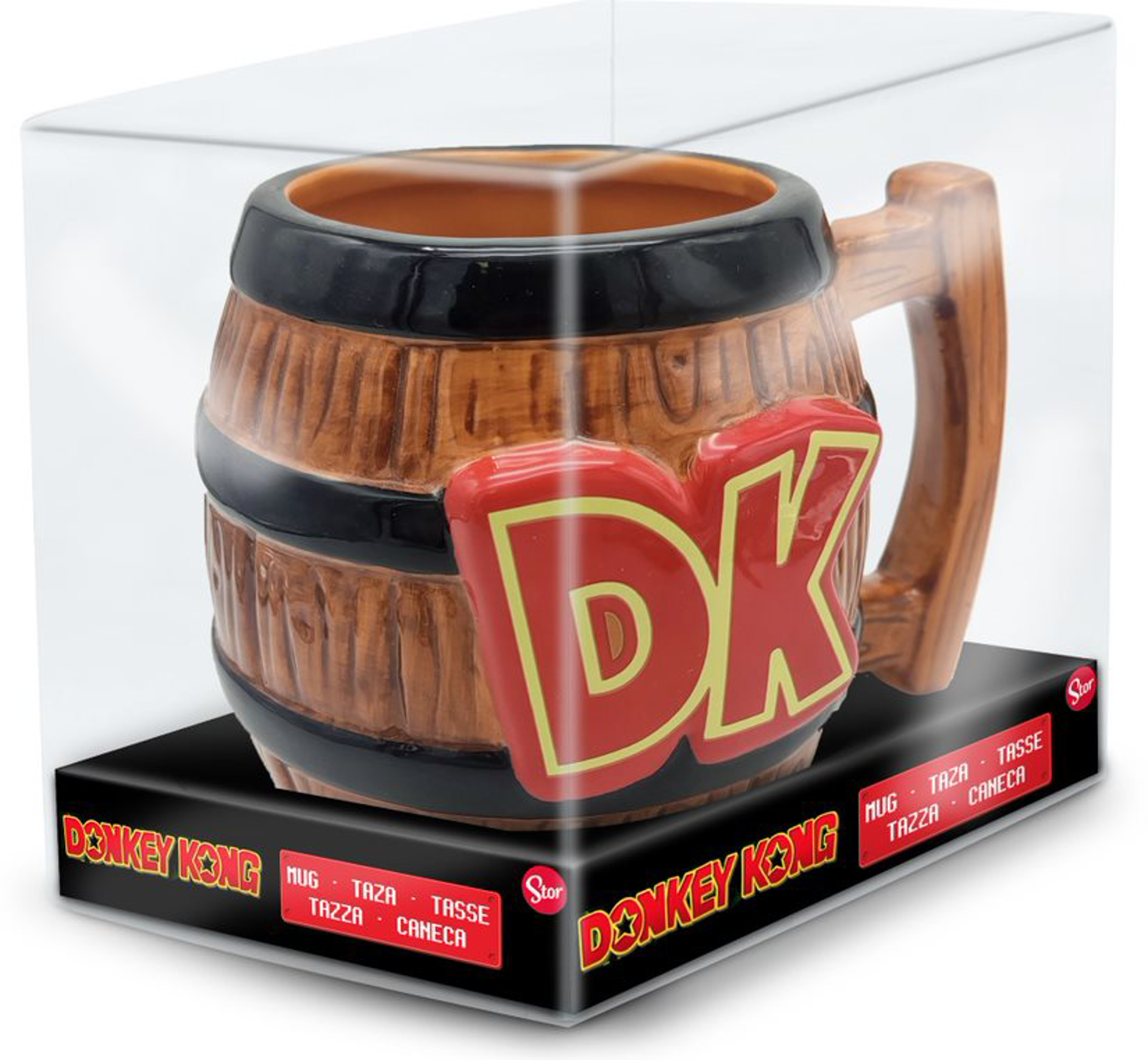 Stor Young Adult - Nintendo - Mug 3D en Dolomite - Barril Donkey Kong - 475 ML - flash vidéo