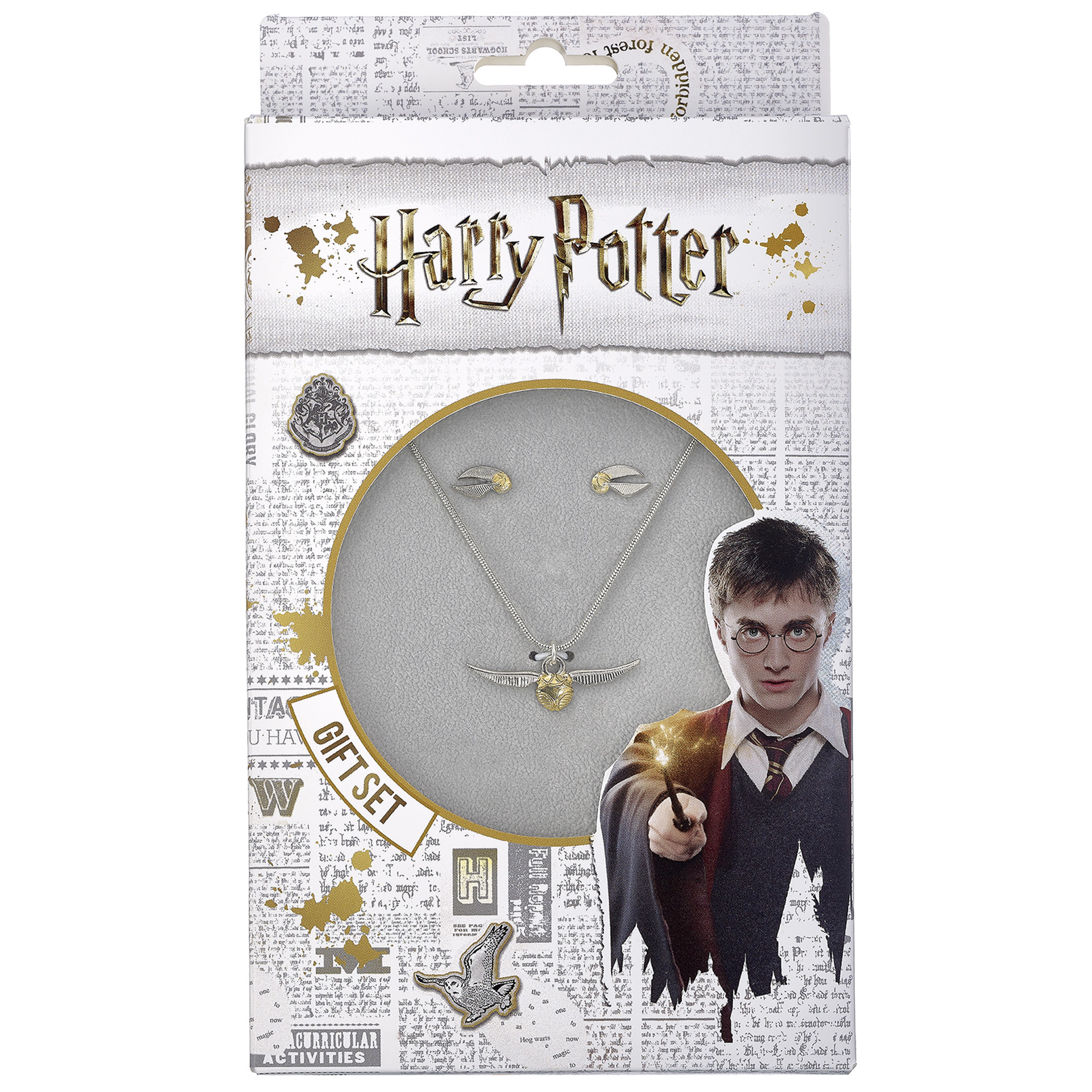 Harry Potter - Coffret cadeau collier et clous d'oreilles Vif d'Or - flash vidéo