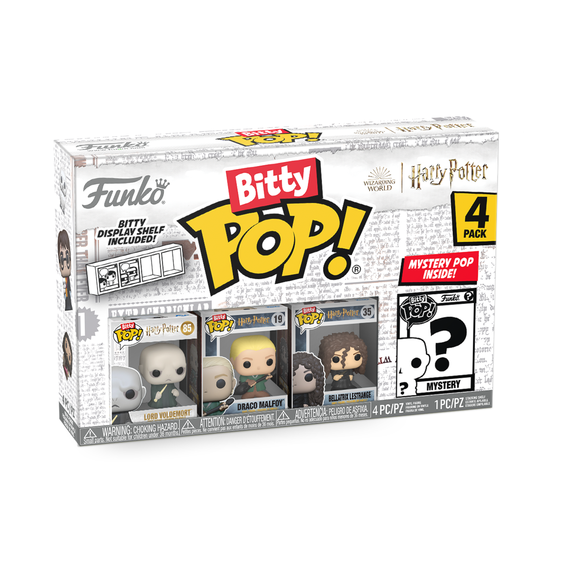 Funko Bitty Pop! 4-Pack: Harry Potter - Lord Voldemort - flash vidéo
