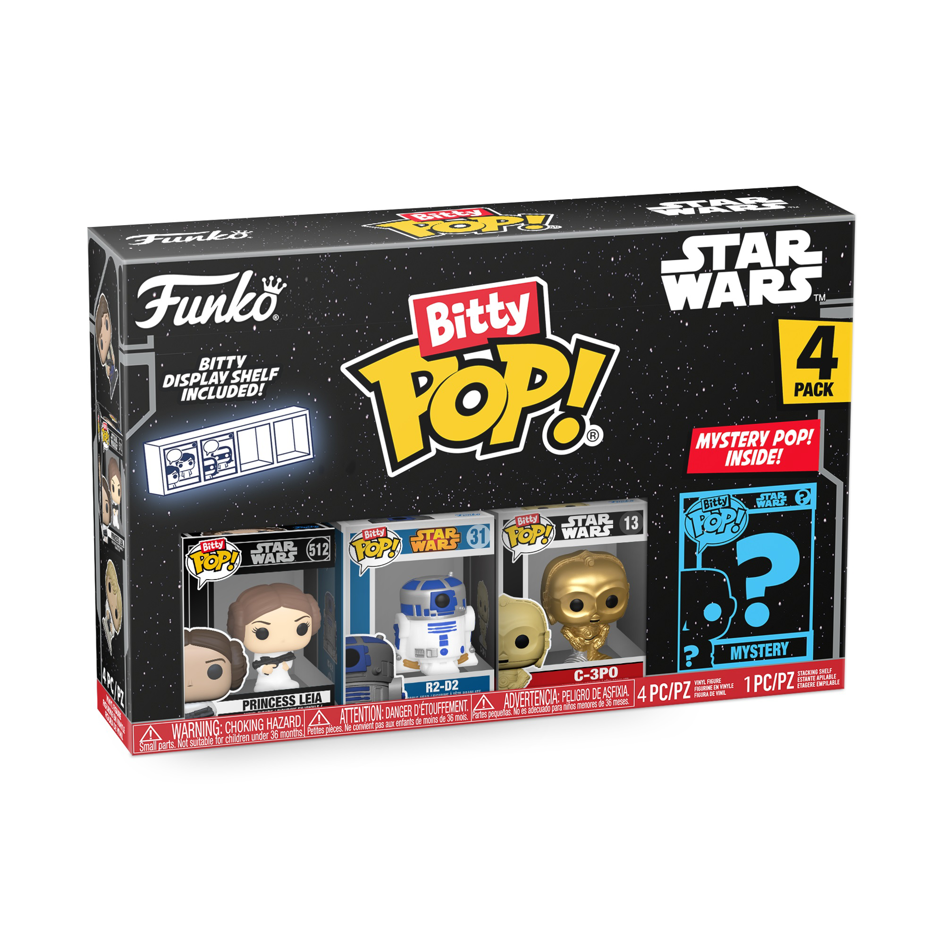 Funko Bitty Pop! 4-Pack: Star Wars - Leia Organa - flash vidéo
