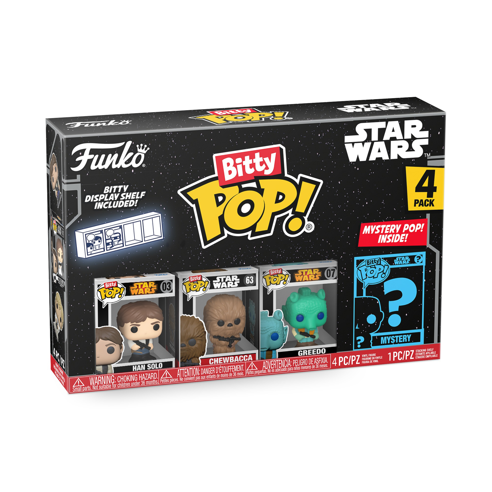 Funko Bitty Pop! 4-Pack: Star Wars - Han Solo - flash vidéo