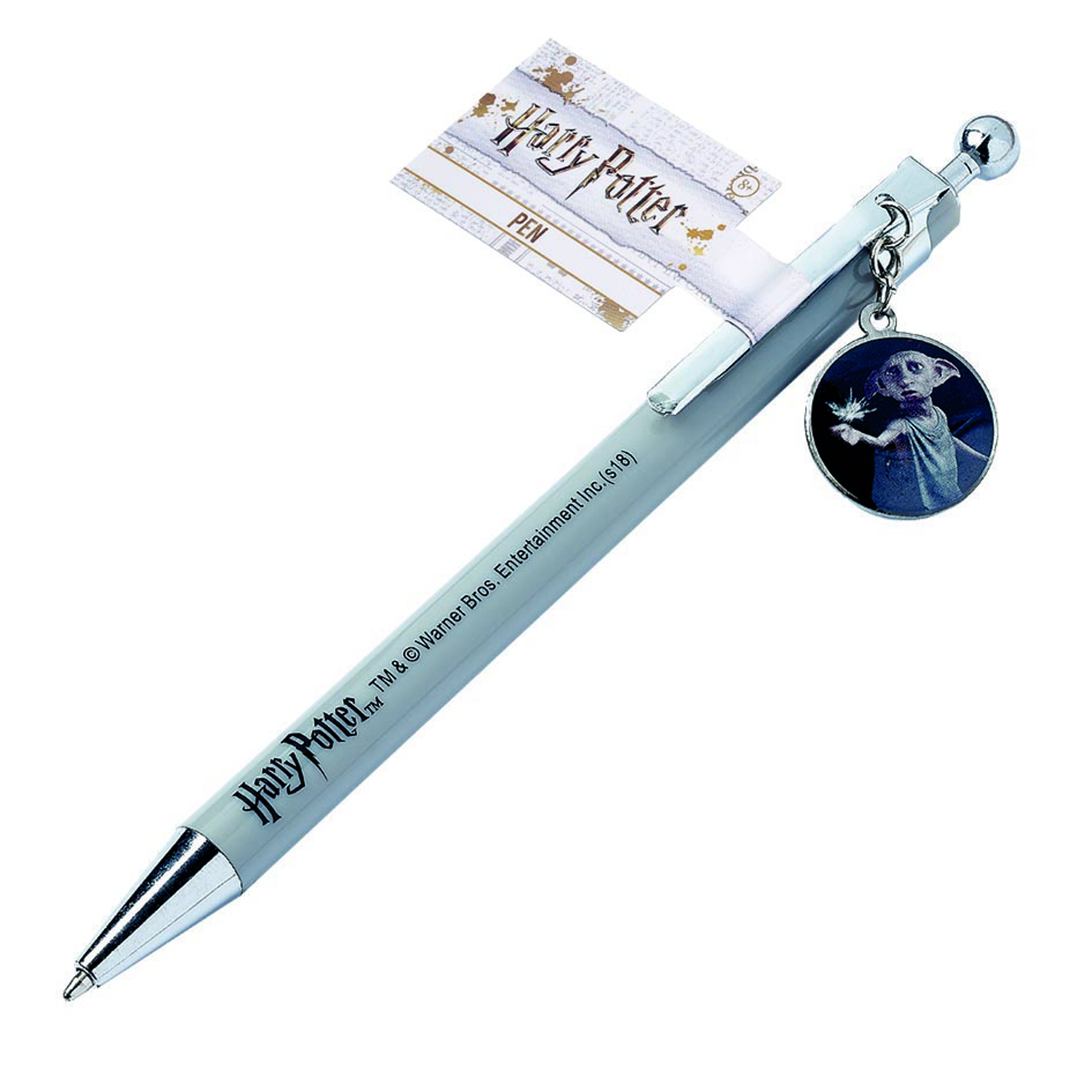 Harry Potter - Stylo à bille avec breloque Dobby l'elfe de maison - flash vidéo