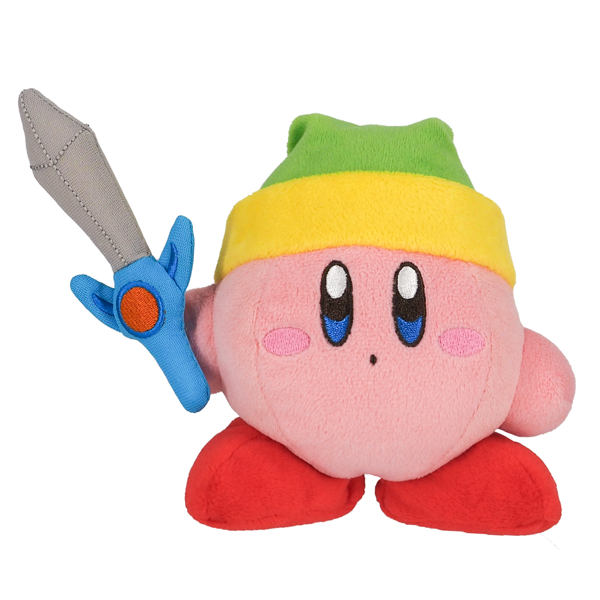 Nintendo Togetherplus - Kirby - Peluche Kirby avec épée 12cm - flash vidéo
